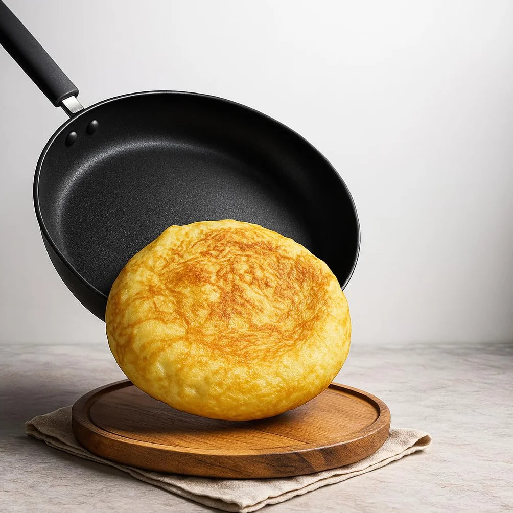 Podwójna Patelnia Tortilla Flipping 24 cm Czarna