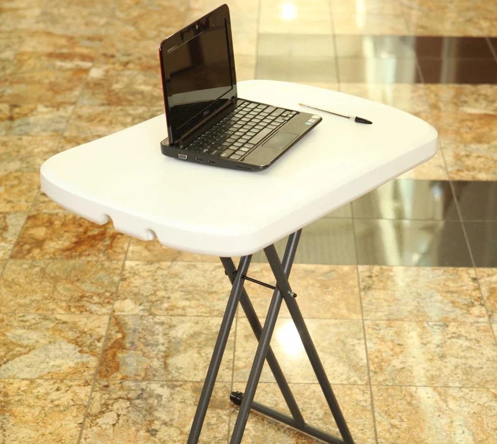 Lifetime 80251 regulowany stolik składany do laptopa 66 cm granitowo-biały