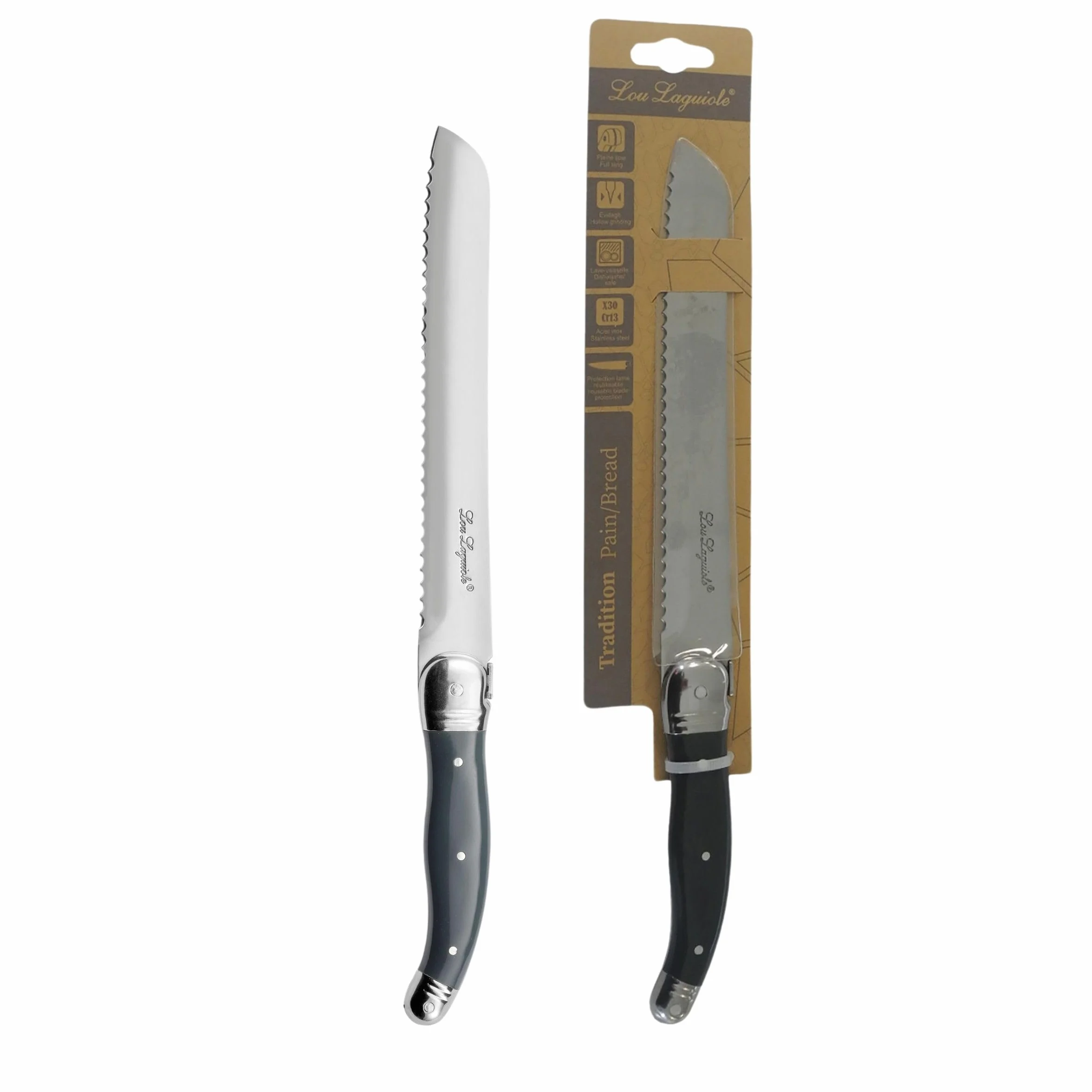 Lou Laguiole Pro nóż Santoku, 18 cm