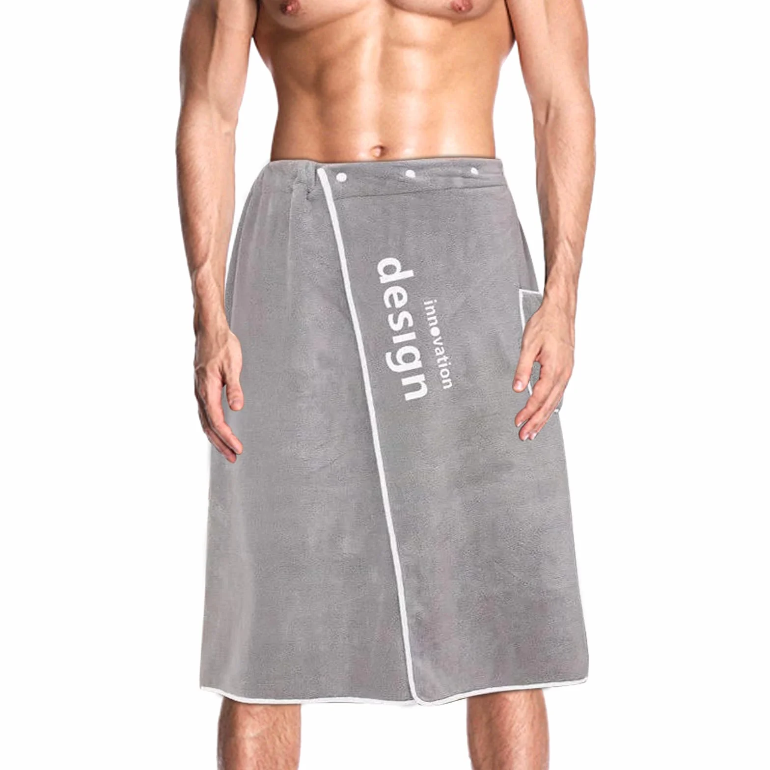 Kilt do sauny bawełniany z regulowanym zapięciem dla mężczyzn