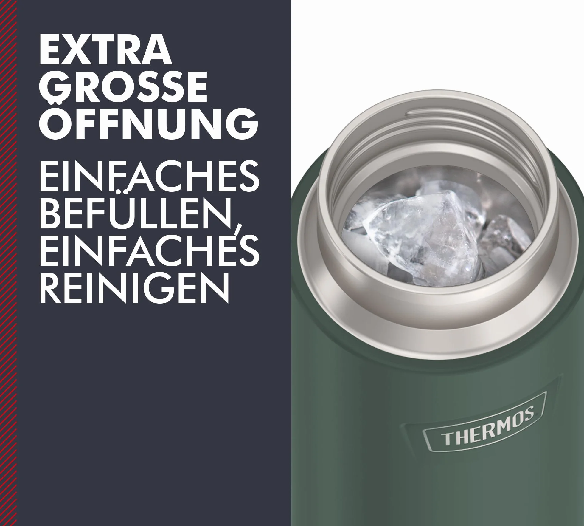 THERMOS ICON BEVERAGE BOTTLE 0,71 l stal nierdzewna 710 ml izolowana butelka na napoje 18 h ciepła 24 h zimna szczelna