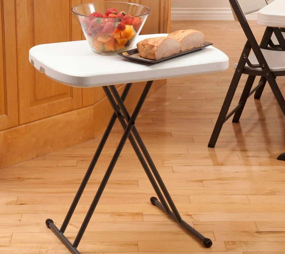 Lifetime 80251 regulowany stolik składany do laptopa 66 cm granitowo-biały