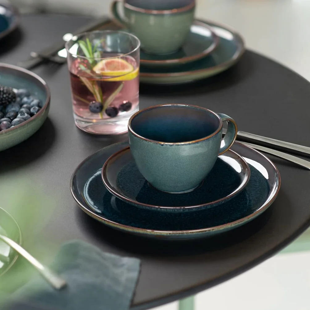 like. by Villeroy & Boch – Crafted Denim spodek do filiżanki do kawy, kolor niebieski, spodek porcelanowy, 15 cm