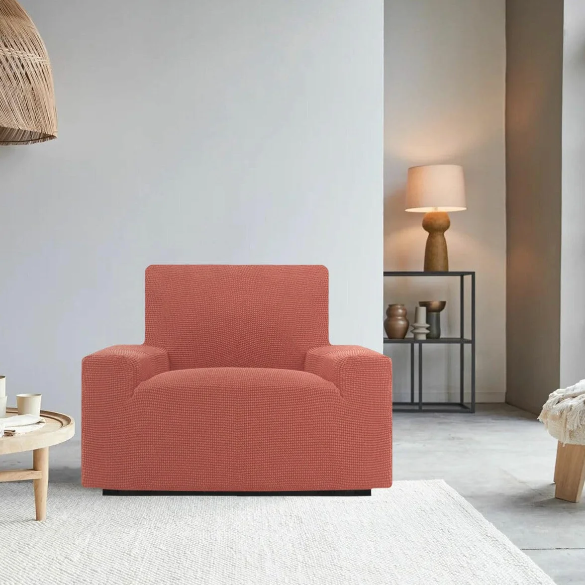 SOFASKINS® Super elastyczny pokrowiec na sofę 1-osobową z ekskluzywnym wzorem oddychający wygodny trwały wymiary 70-110cm kolor trawa