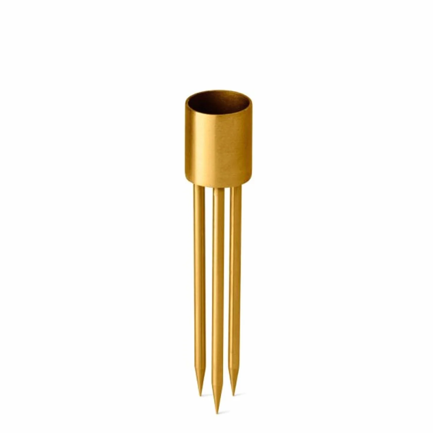 Candle Stick mały, 4 sztuki, złoty [zestaw]