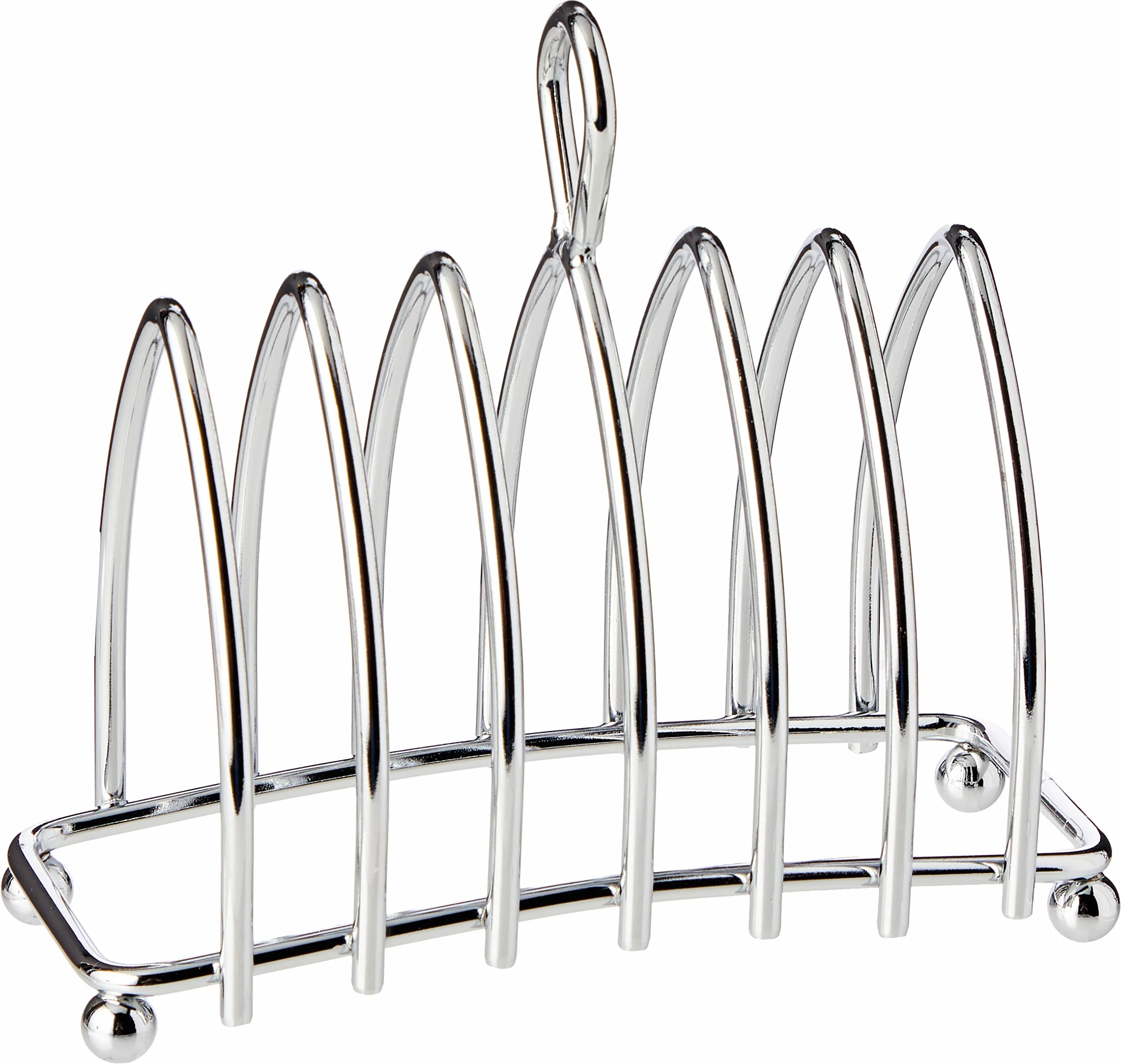 KitchenCraft Stojak na Tosty Metalowy Chromowane Wykończenie 16 × 15 × 7 cm Srebrny