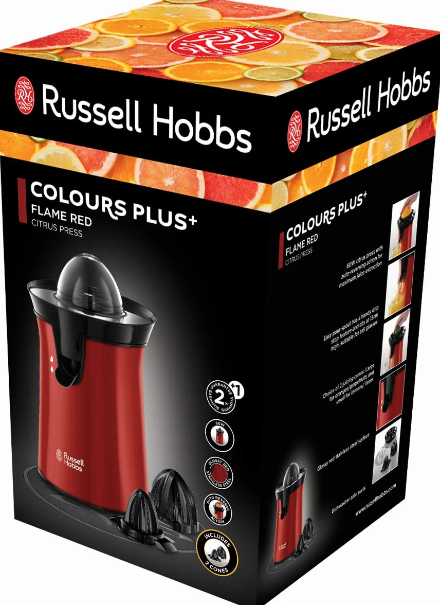 Russell Hobbs wyciskarka do soku 60W czerwona Colour Plus 26010-56