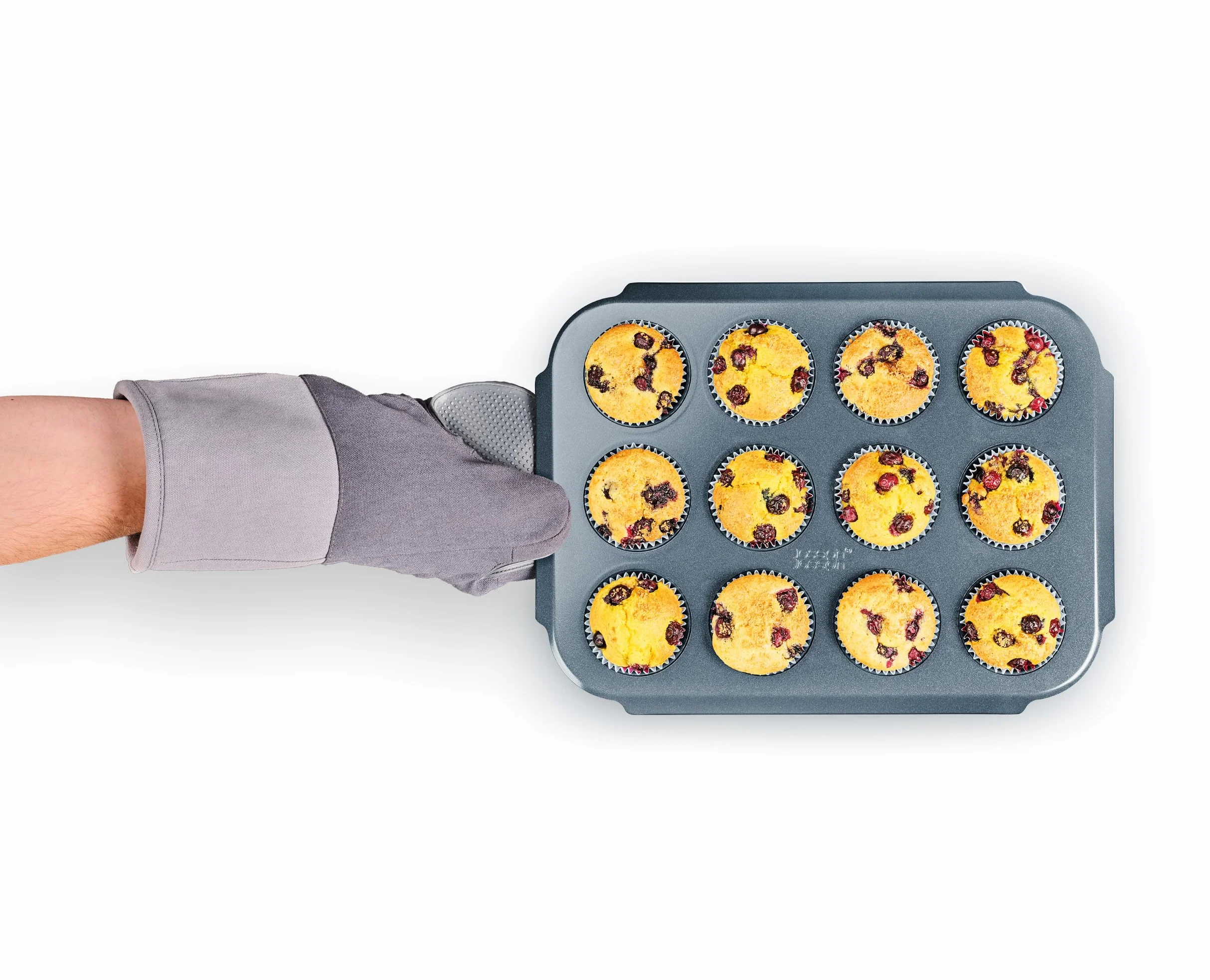 Joseph Joseph Nest Bake 12-Kubkowa Nieprzywierająca Taca do Muffinów Stal Węglowa