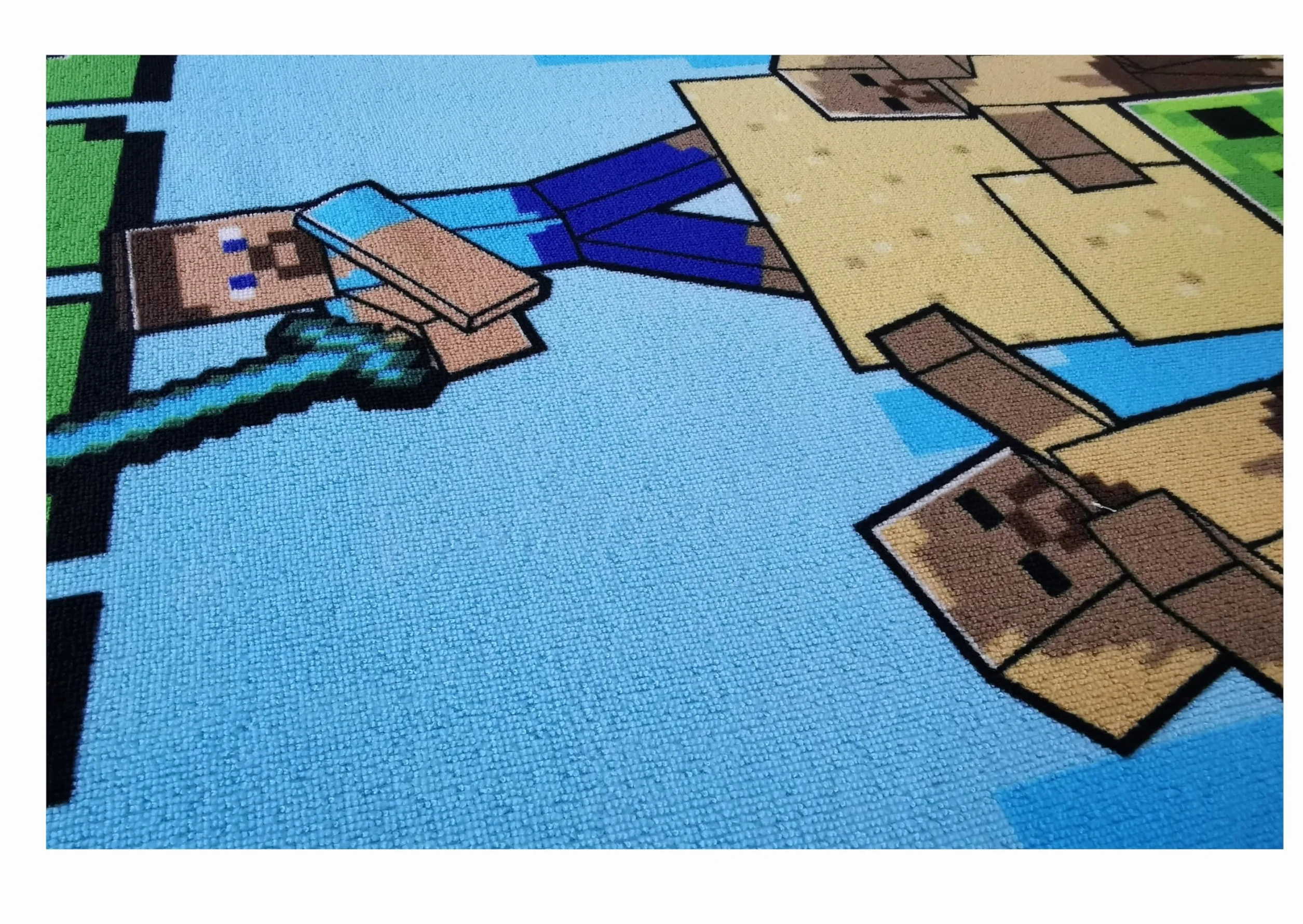 Minecraft Survival Ręcznik Kąpielowy Dziecięcy 70x140 cm Poliester Szybkoschnący