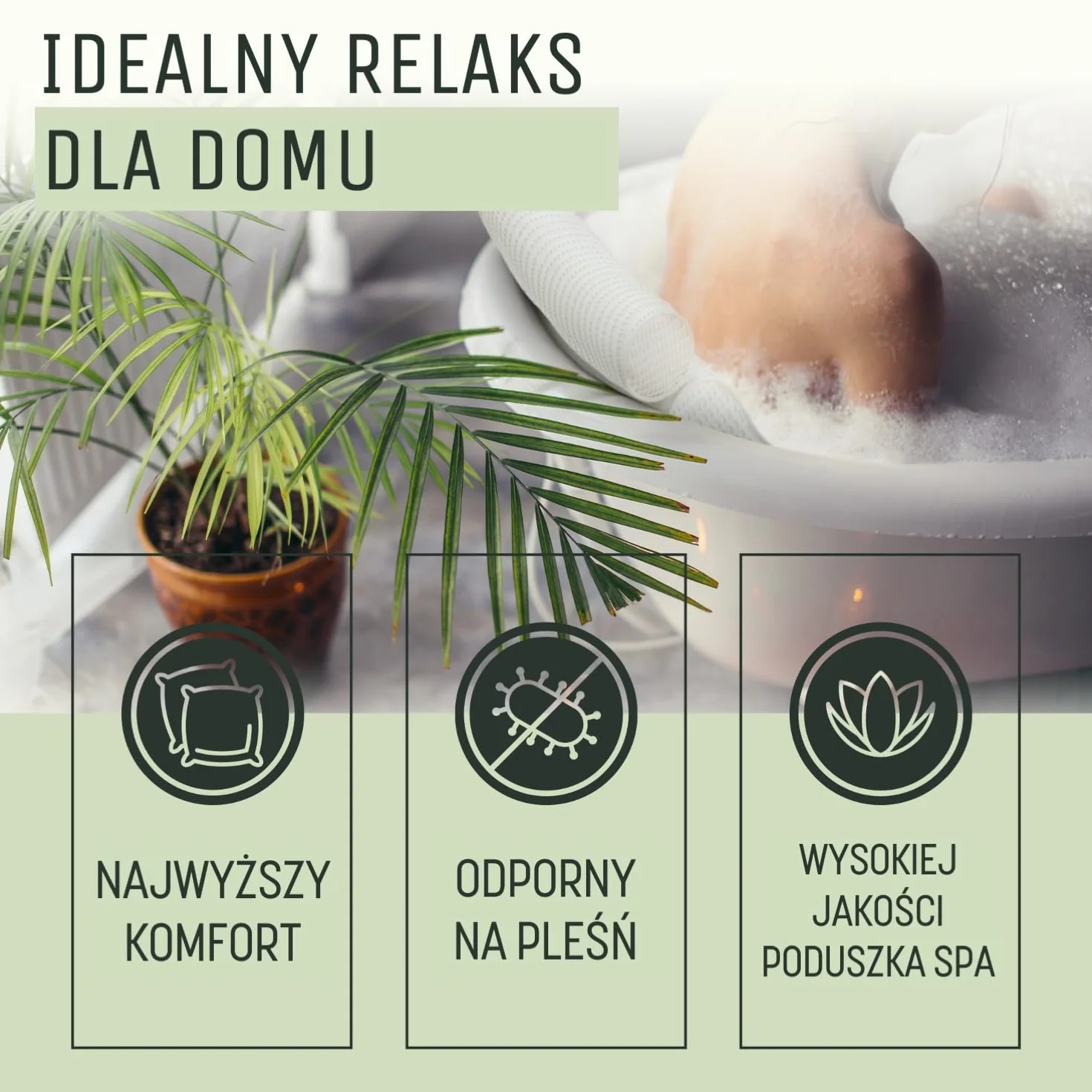 SilverRack Poduszka do wanny biała 4D z przyssawkami ergonomiczna