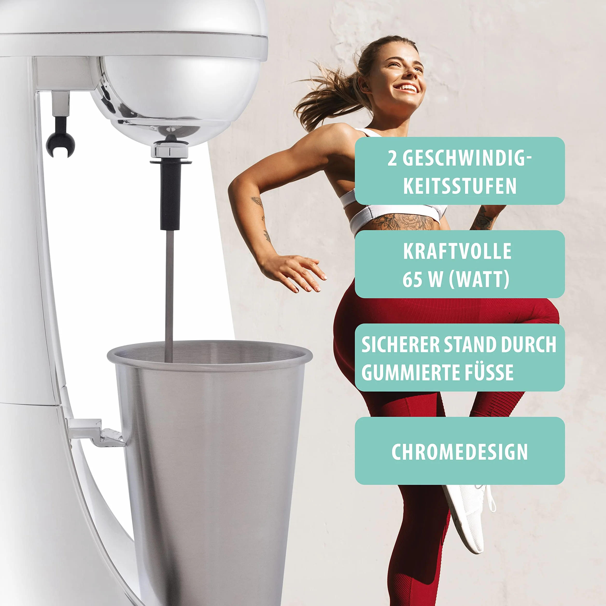 Clatronic Mikser barowy i spieniacz do mleka 650 ml 65 W