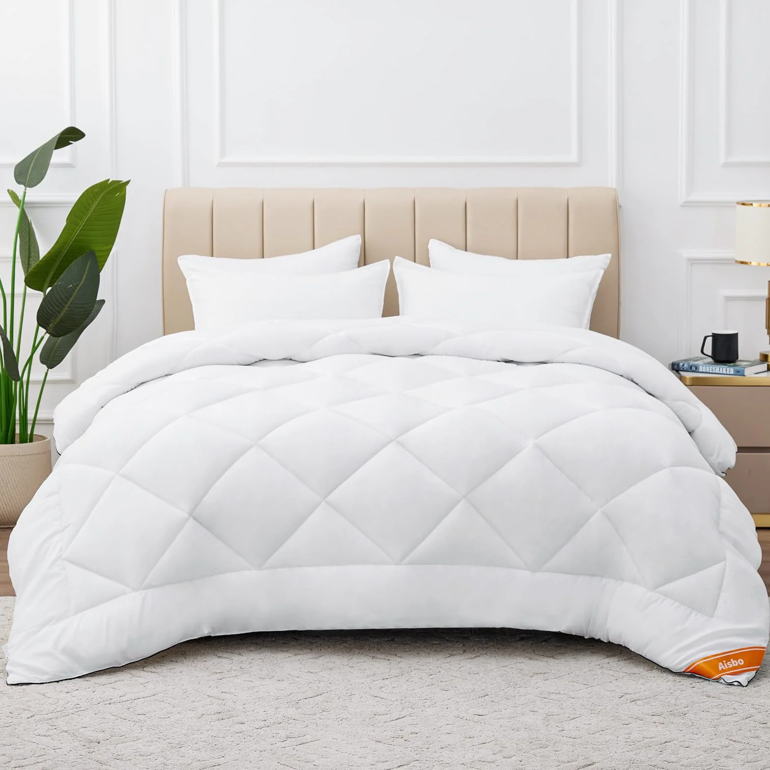 Aisbo Kołdra zimowa 200 x 220 cm 450 g/m² pikowana