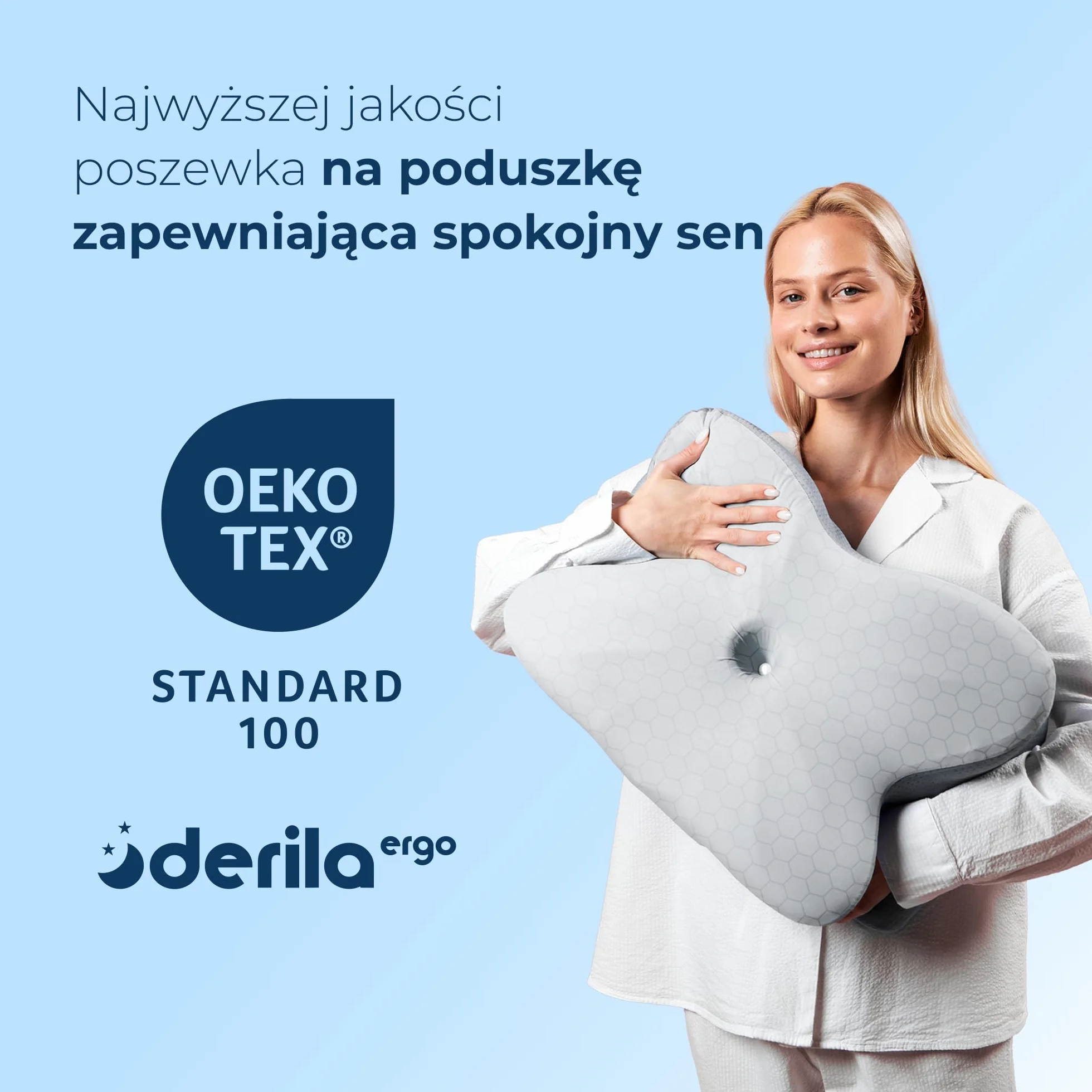 Derila Ergo Termiczna Poszewka na Poduszkę z PCM – Regulacja Temperatury Chłodząca i Ogrzewająca
