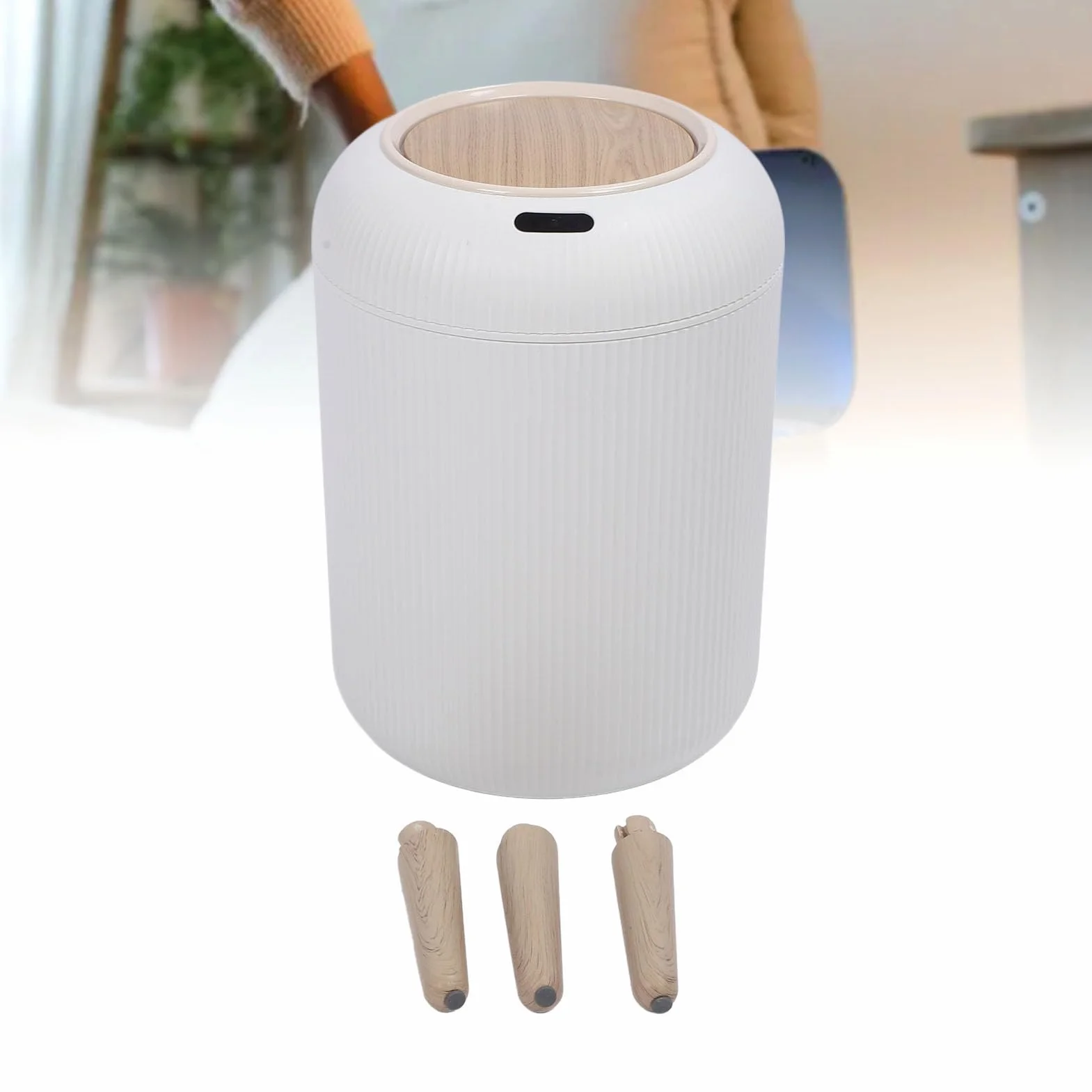 Smart Sensor Kosz na śmieci Wodoodporny Bezdotykowy Automatyczny Ciemnozielony