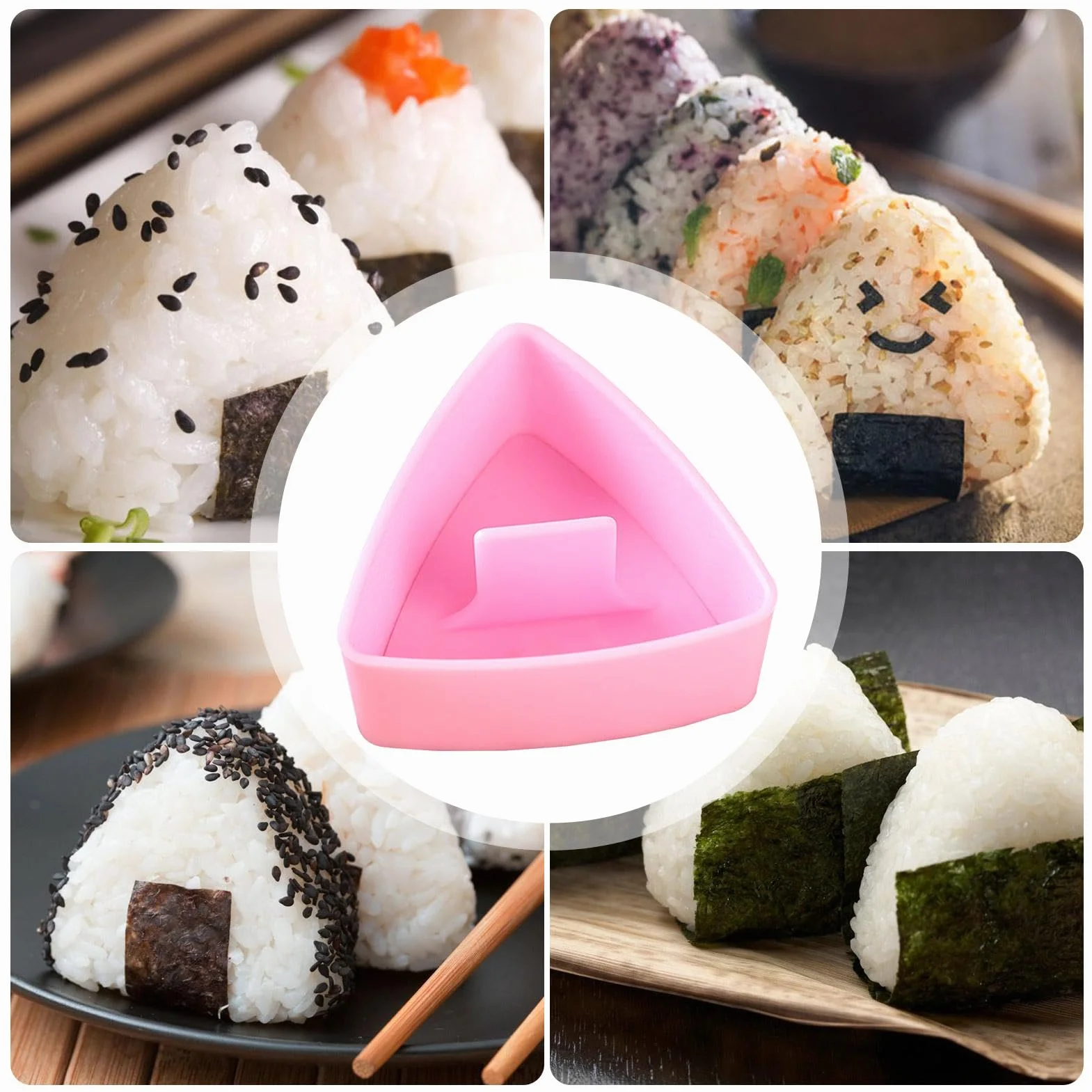 Onigiri forma do ryżu trójkątna wyciskarka do sushi nieklejąca się
