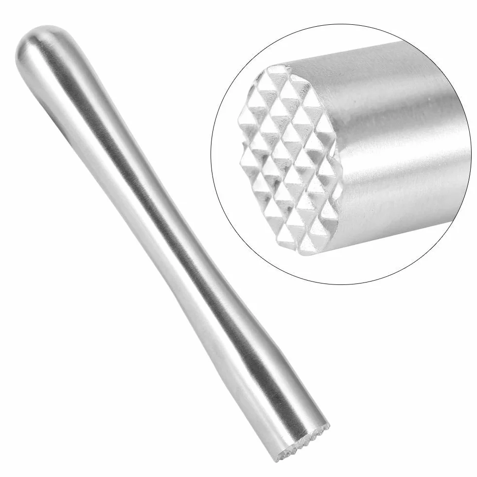Muddler ze stali nierdzewnej 22,5 cm narzędzie barowe do kruszenia lodu