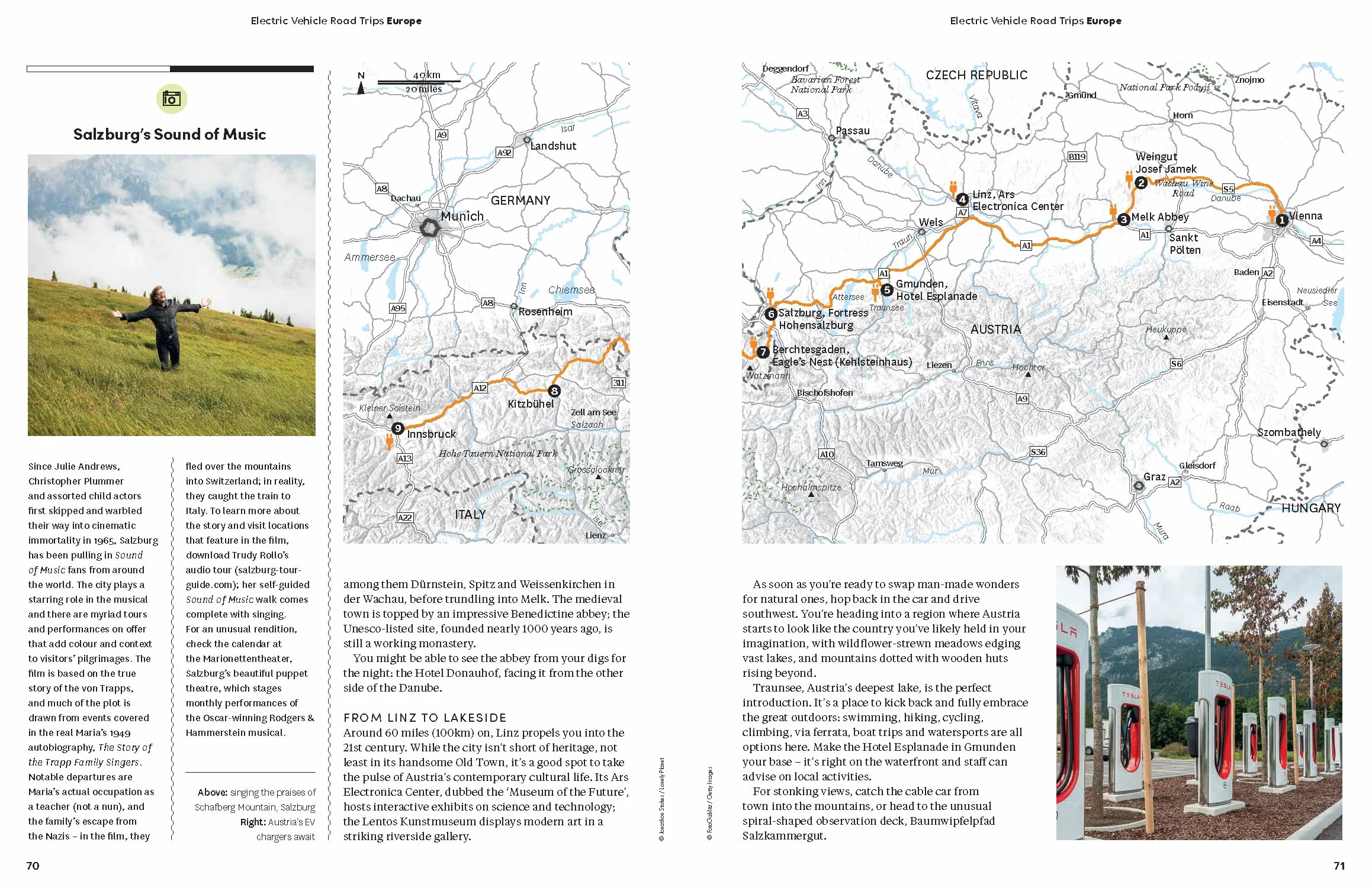 Electric Vehicle Road Trips Europe: 60 Routes with Charging Stations & Accommodation Guide