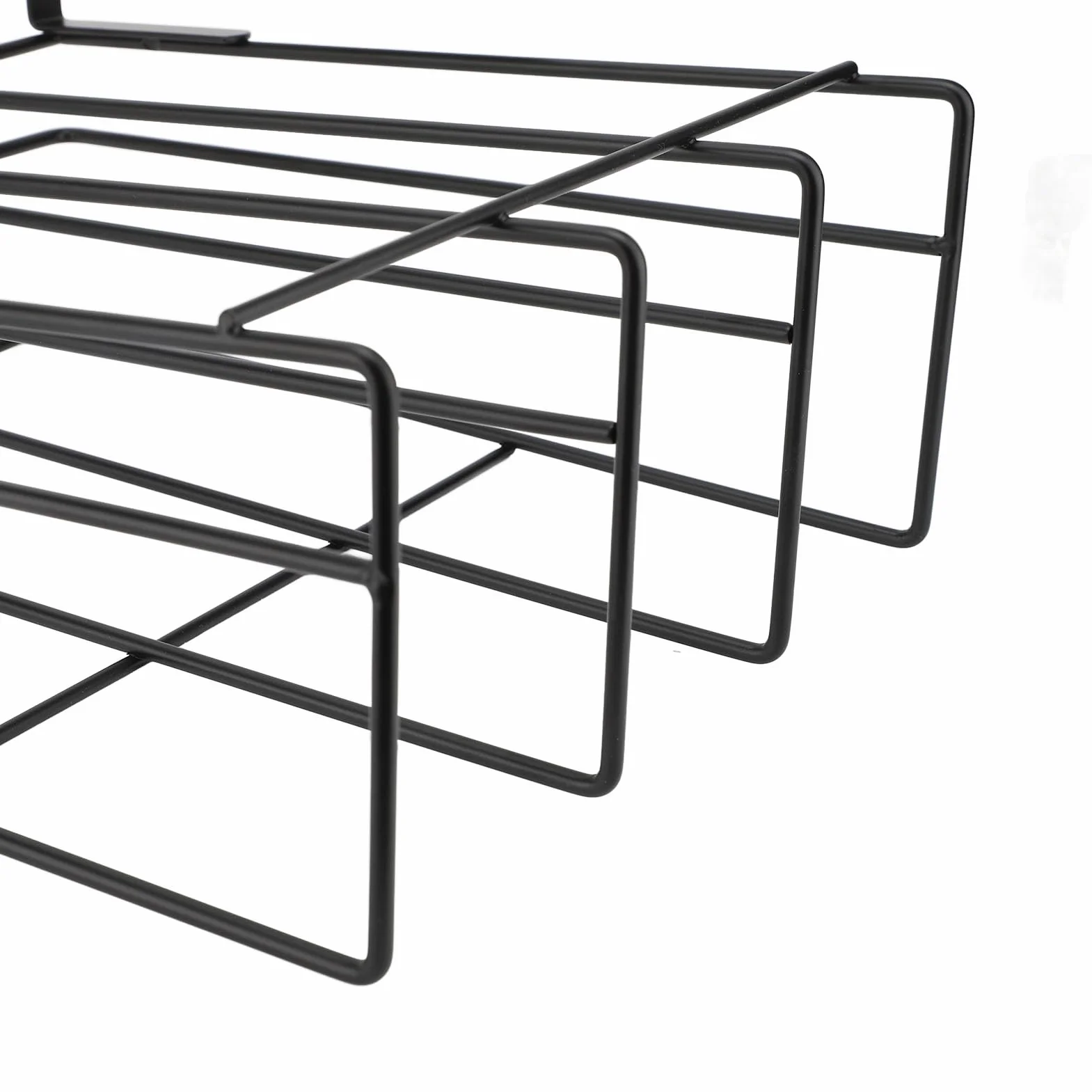 Regał Pod szafką Stal Węglowa Uchwyt na deskę do Krojenia Pod szafką 27 X 30 Cm Bez Wiertarki Warstwowe Przechowywanie Szafek Kuchennych Organizacja na Blacie