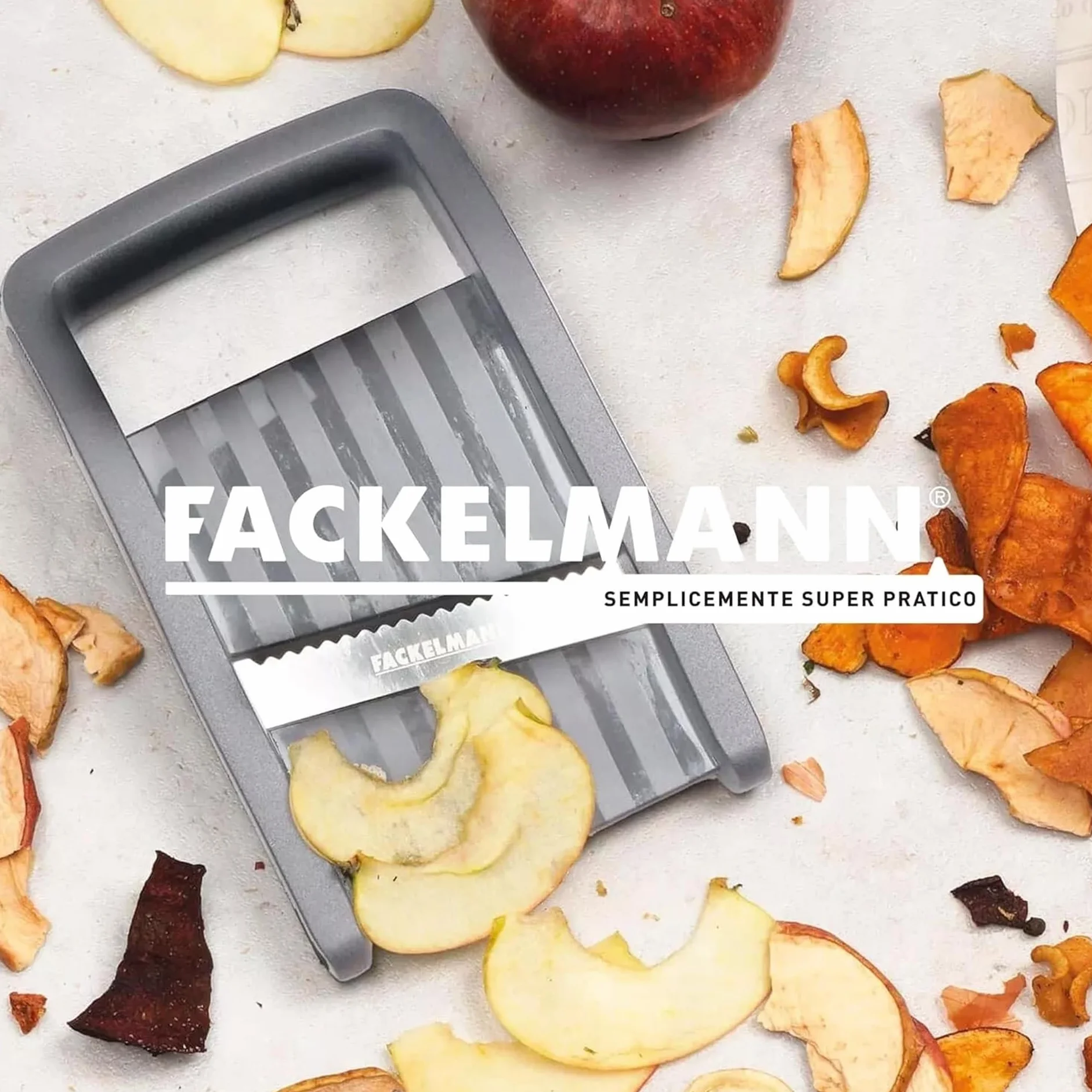 Fackelmann Kompakt Szatkownica do Warzyw, Czarny, 17.5 cm