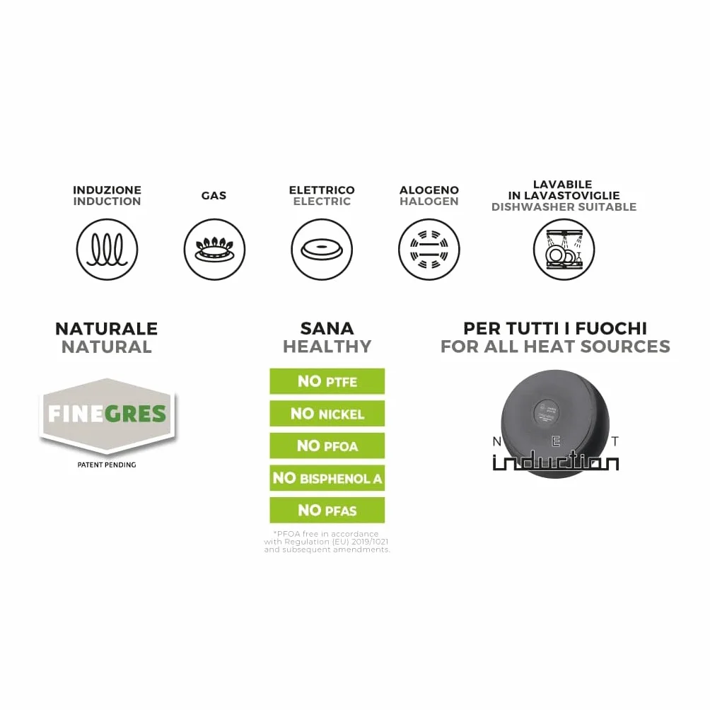Moneta Futura Naleśnikarka 25 cm, Naturalna Powłoka FineGres, Również do Kuchenek Indukcyjnych
