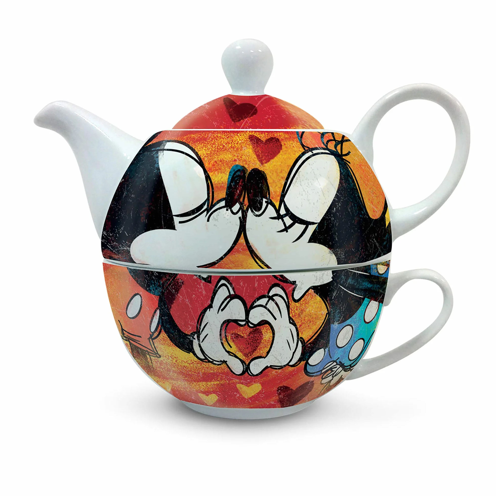 Egan dzbanek do herbaty z filiżanką Mickey i Minnie