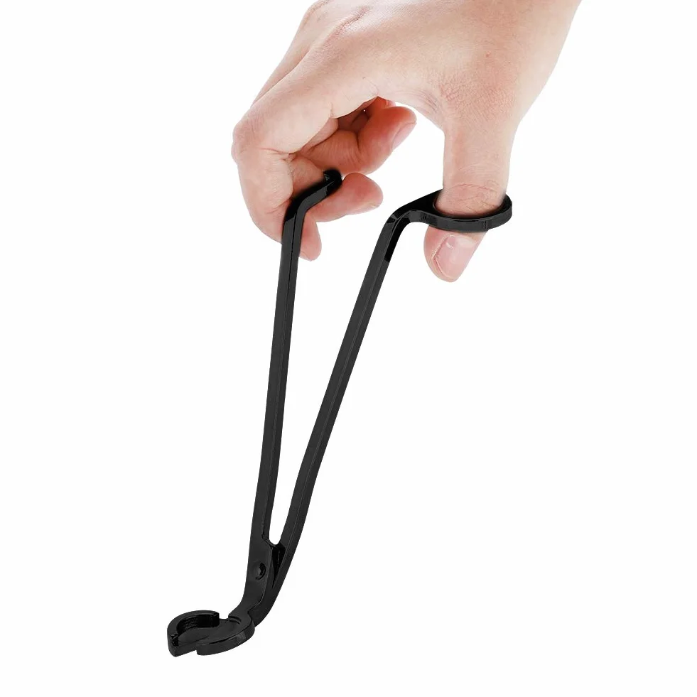 Klips w Kształcie Serca ze Stali Nierdzewnej Nożyczki do Przycinania Knot Świeca (BLACK)