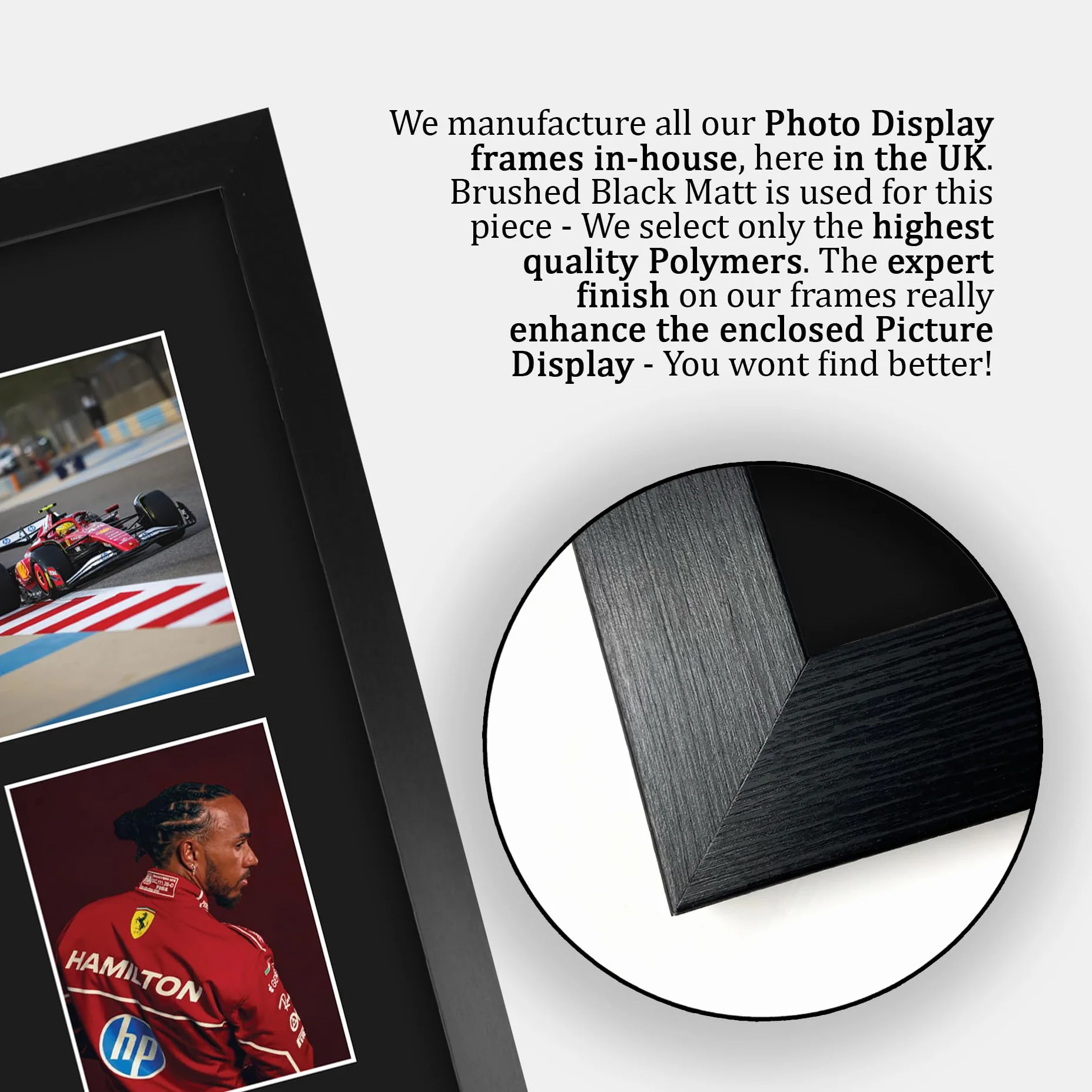 HWC Trading Lewis Hamilton Ferrari Podpisane Zdjęcie Z Autografem A3 Oprawione F1