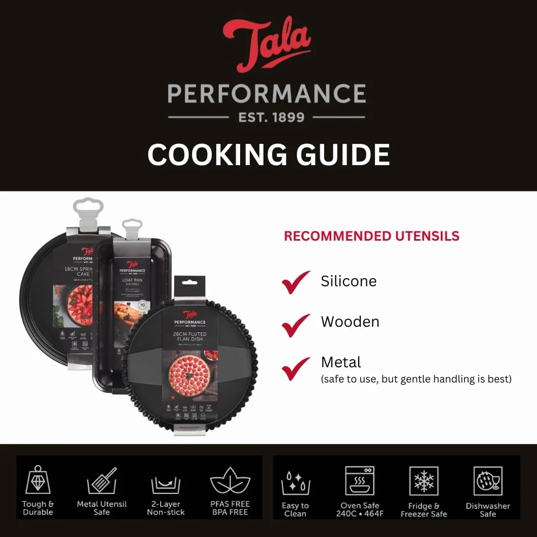 Tala Performance 12 foremek do ciasta Madeleine, profesjonalna stal węglowa z powłoką nieprzywierającą klasy Eclipse Premium, blacha do ciasta