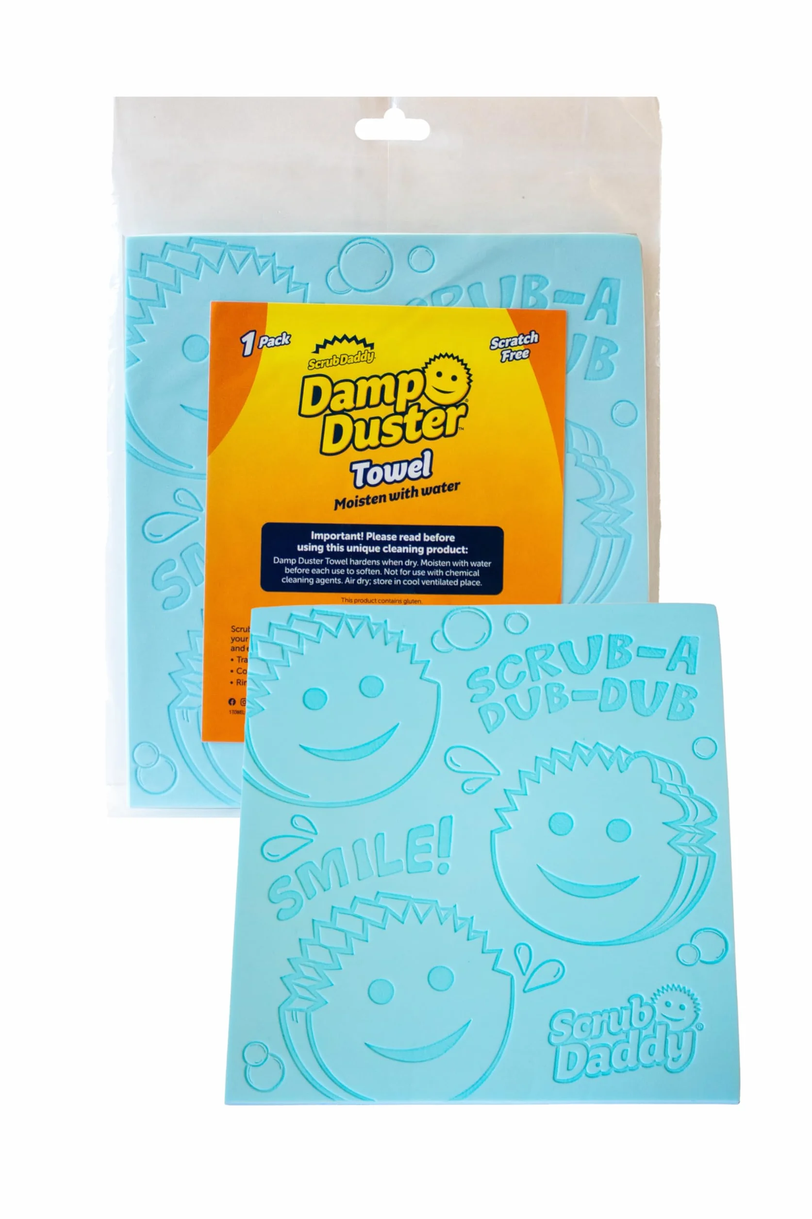 Scrub Daddy Wilgotny ręcznik do odkurzania, wielofunkcyjne narzędzie do czyszczenia żaluzji drewnianych i weneckich, gąbka do mokrego kurzu do listwy przypodłogowej, grzejnika i lusterk