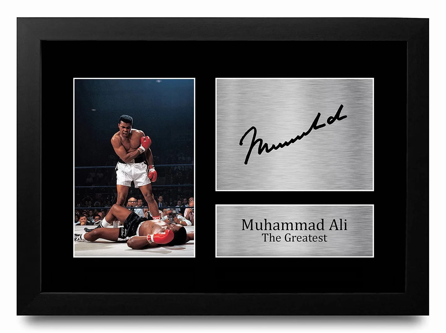 Muhammad Ali podpisany oprawiony A4 nadruk z autografem boksowanie prezent zdjęcie