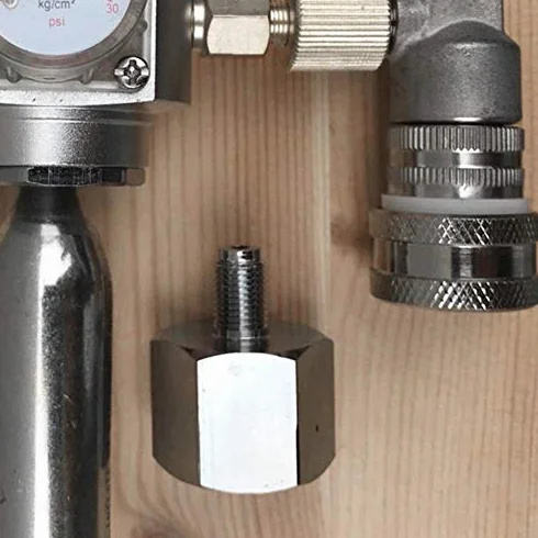 Adapter Co2 Mini regulator Homebrew Beer Corny Keg do 3/8-24UNF