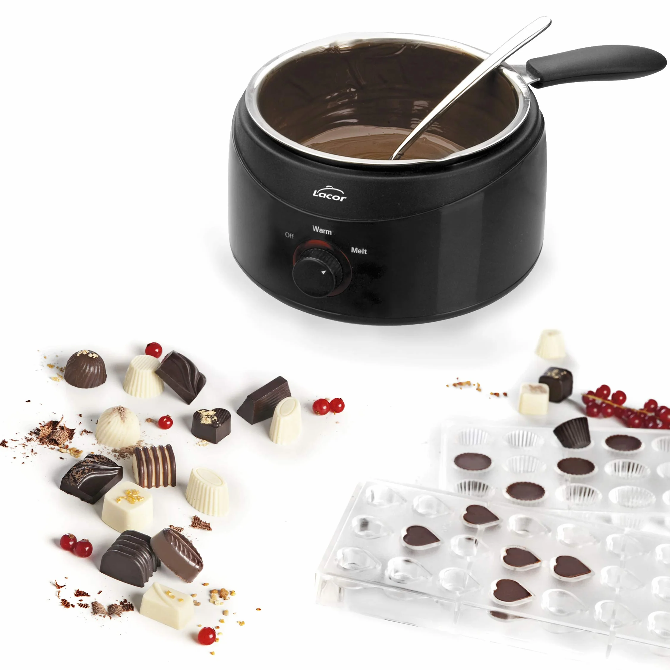 Lacor BAIN Marie garnek do czekolady 50 W, czarny