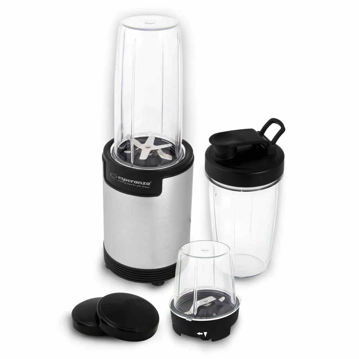 Esperanza EKM030 Nutri Blender/Osobisty Blender 9w1 900W Srebrny