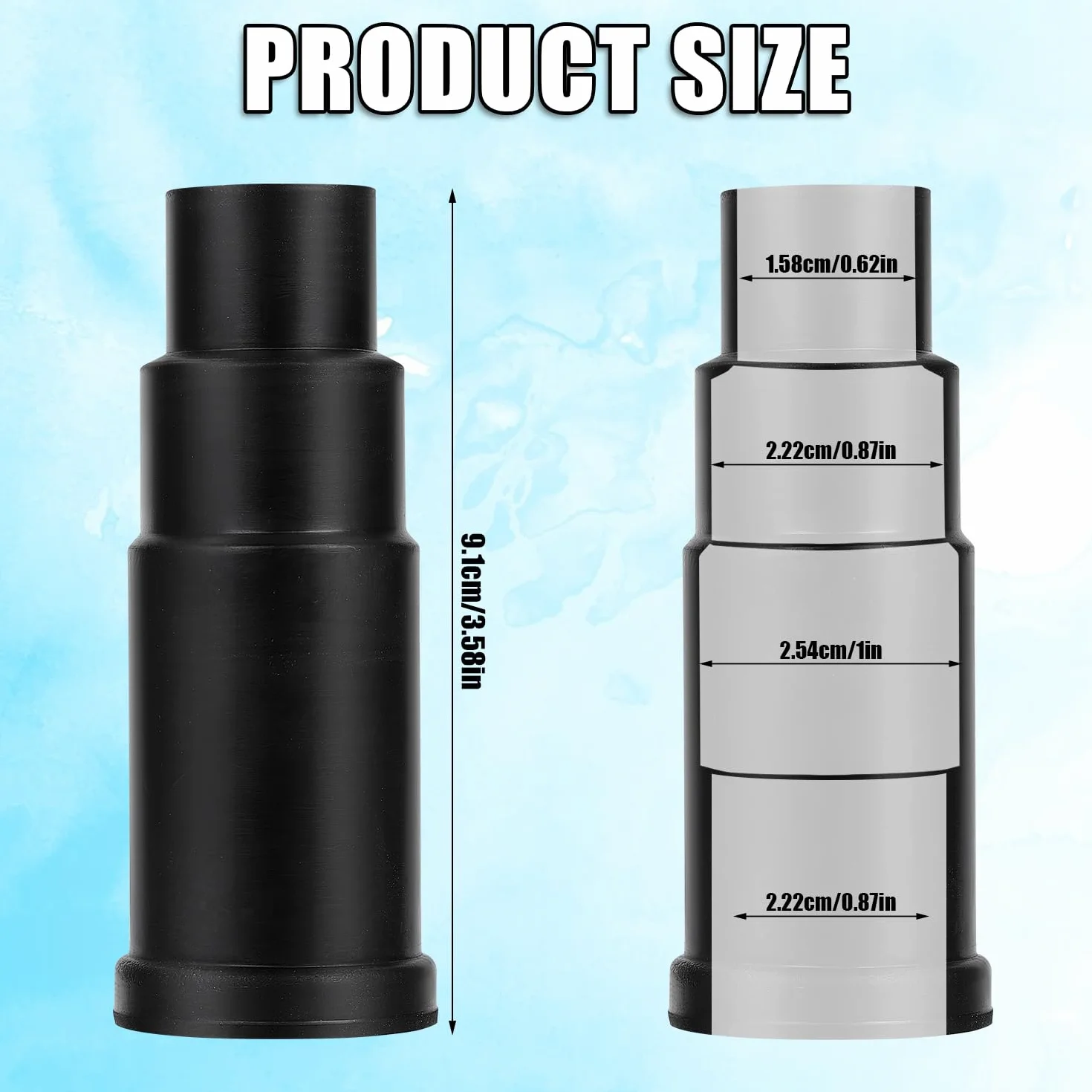 Adapter Weza Spustowego Zmywarki Kompatybilny z Insinkerator Pojemnikiem na Smieci, Zestawem Zlacza do Zmywarki Zawiera 1 Zlacze Wlotowe 1 Zacisk Weza i 3 Zaciski Sprezynowe