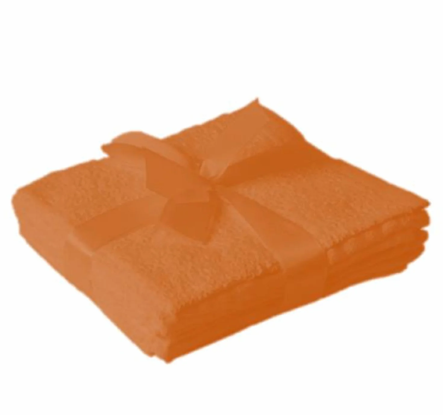 EXKLUSIV HEIMTEXTIL Zestaw 4 ręczników do twarzy 30 x 30 cm terakota