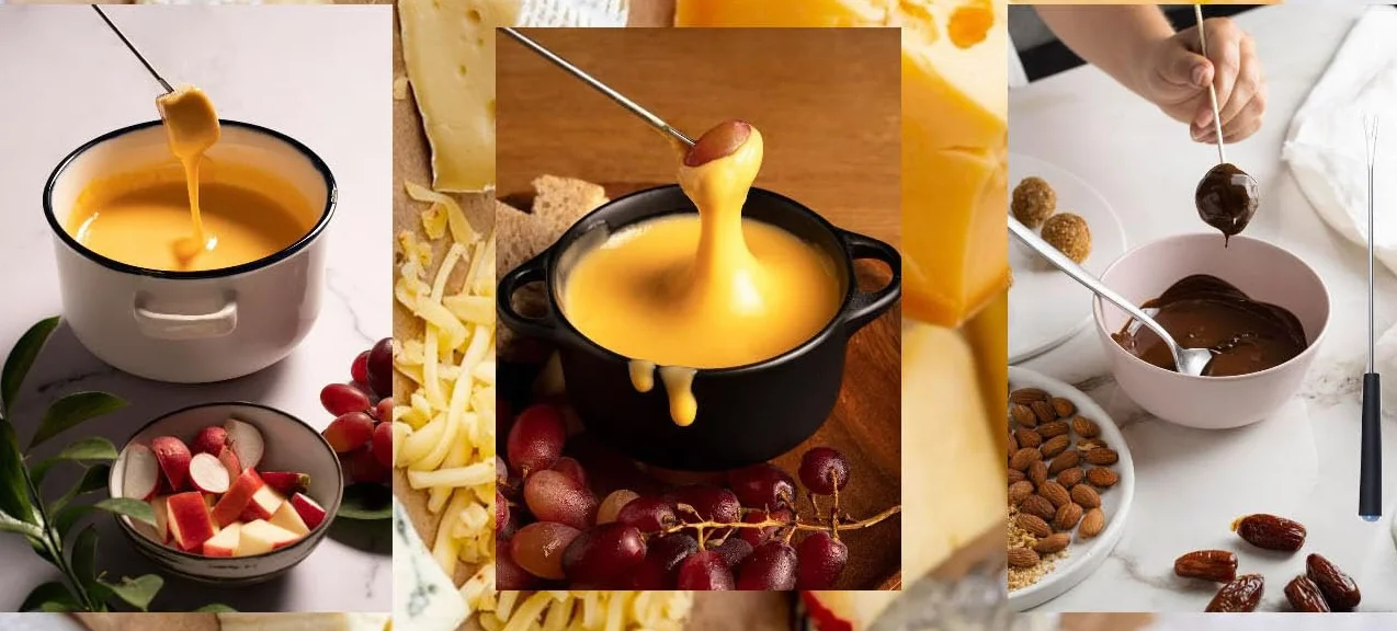 LATRAT 12-częściowy zestaw widelców do sera, widelec do fondue, widelec do fondue, widelec do sera z odpornym na wysokie temperatury uchwytem do sera, czekolady, fondue, pieczeni, marshmallows