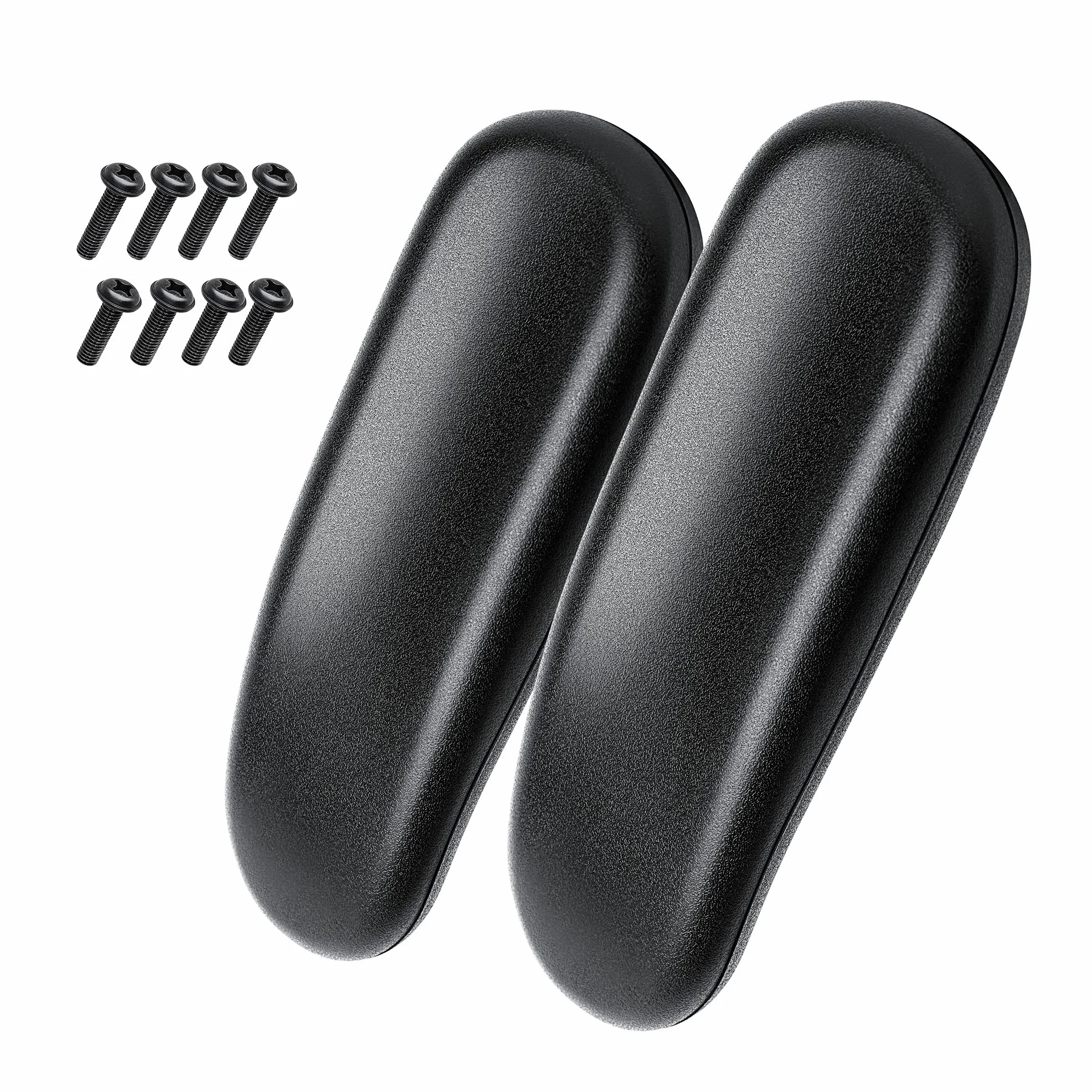 kwmobile 2 x podłokietnik na krzesło uniwersalne podkładki wymienne 255 x 75 x 40 mm czarny