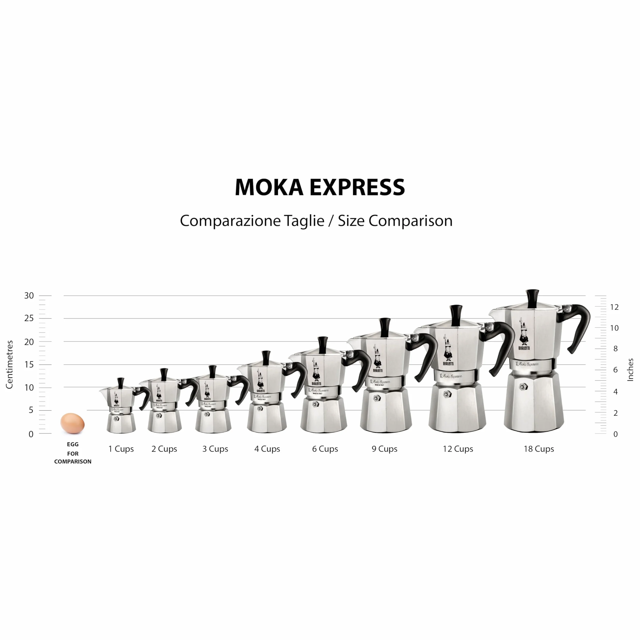 Bialetti Moka Express Klasyczna Kawiarka 6 Filiżanek 270 Ml Aluminiowa Srebrna