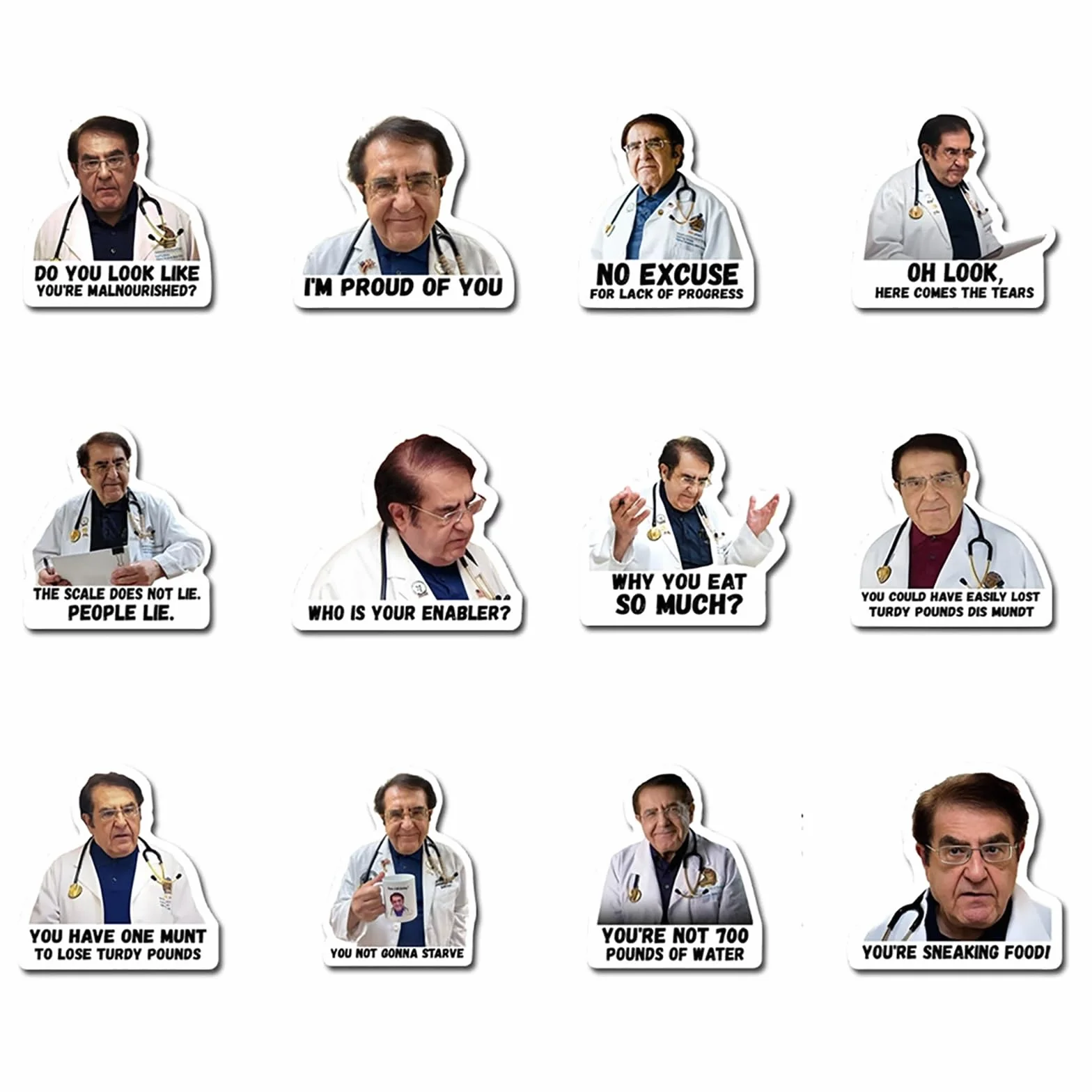 Dr Nowzaradan Magnesy, 12 szt. Zabawne magnesy na lodówkę Dr. Now, urocze magnesy na lodówkę, inspirujące magnesy na lodówkę z napisem Dr Now do lodówki