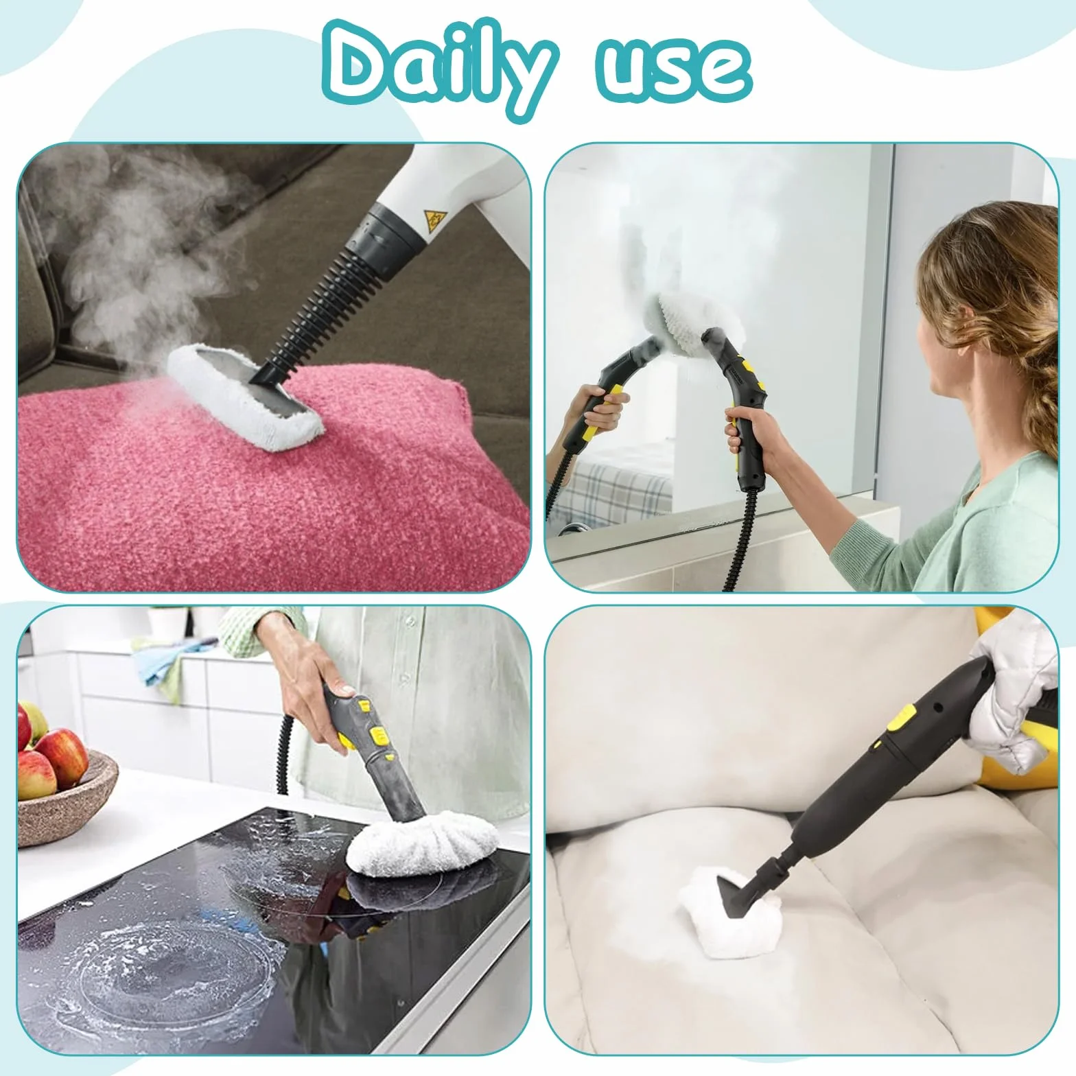 12 ściereczek z mikrofibry do odkurzaczy parowych Karcher SC2 SC3 SC4 SC5