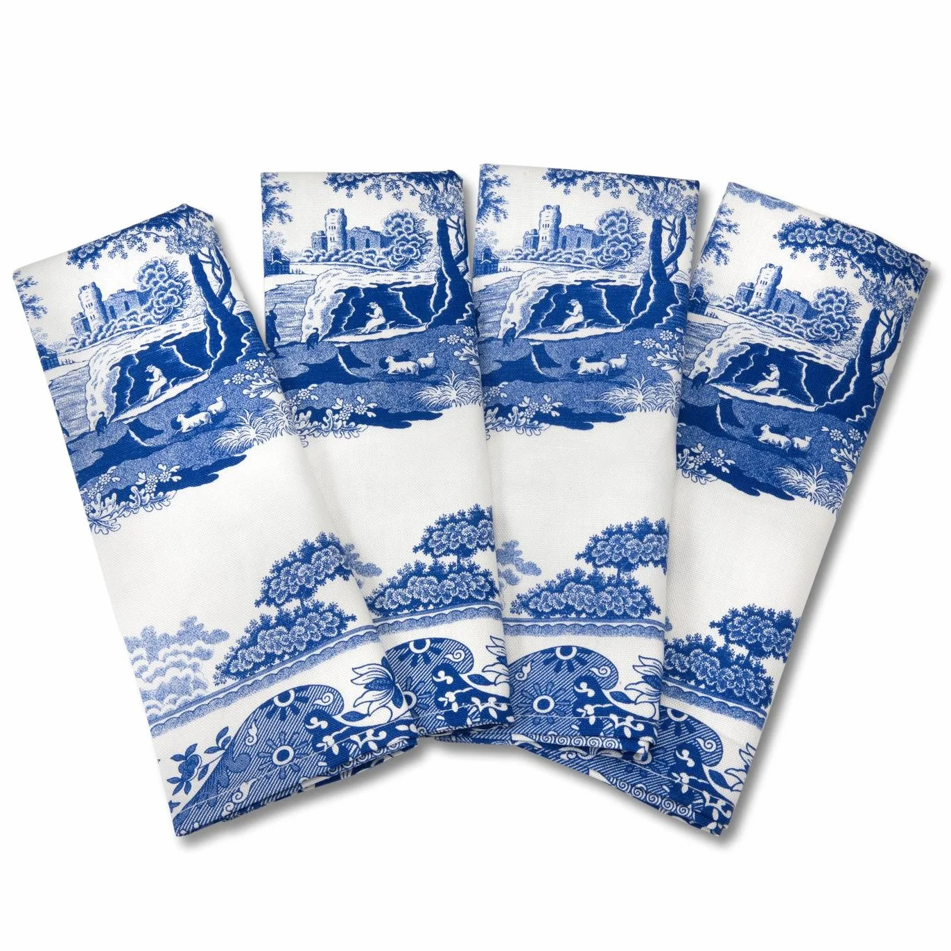 Portmeirion Serwetki S/4 niebiesko-białe