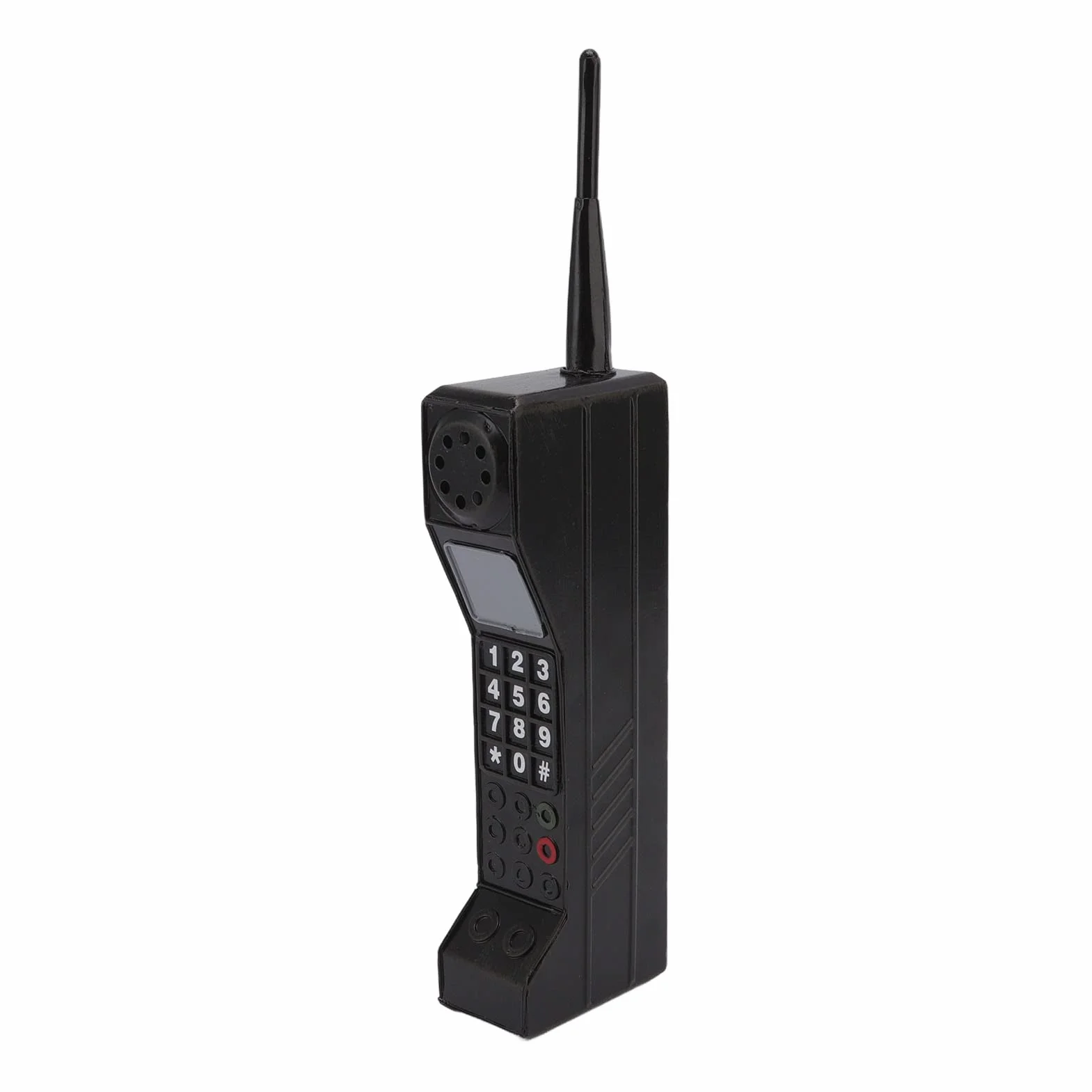 Retro Telefon KomóRkowy z Cegły, Model Telefonu w Stylu Vintage, Klasyczny Stary Telefon KomóRkowy dla Zestawu Budynków dla DorosłYch, Ozdoba, Symulacja Modelu Telefonu Rekwizyty Fotograficzne Czarny