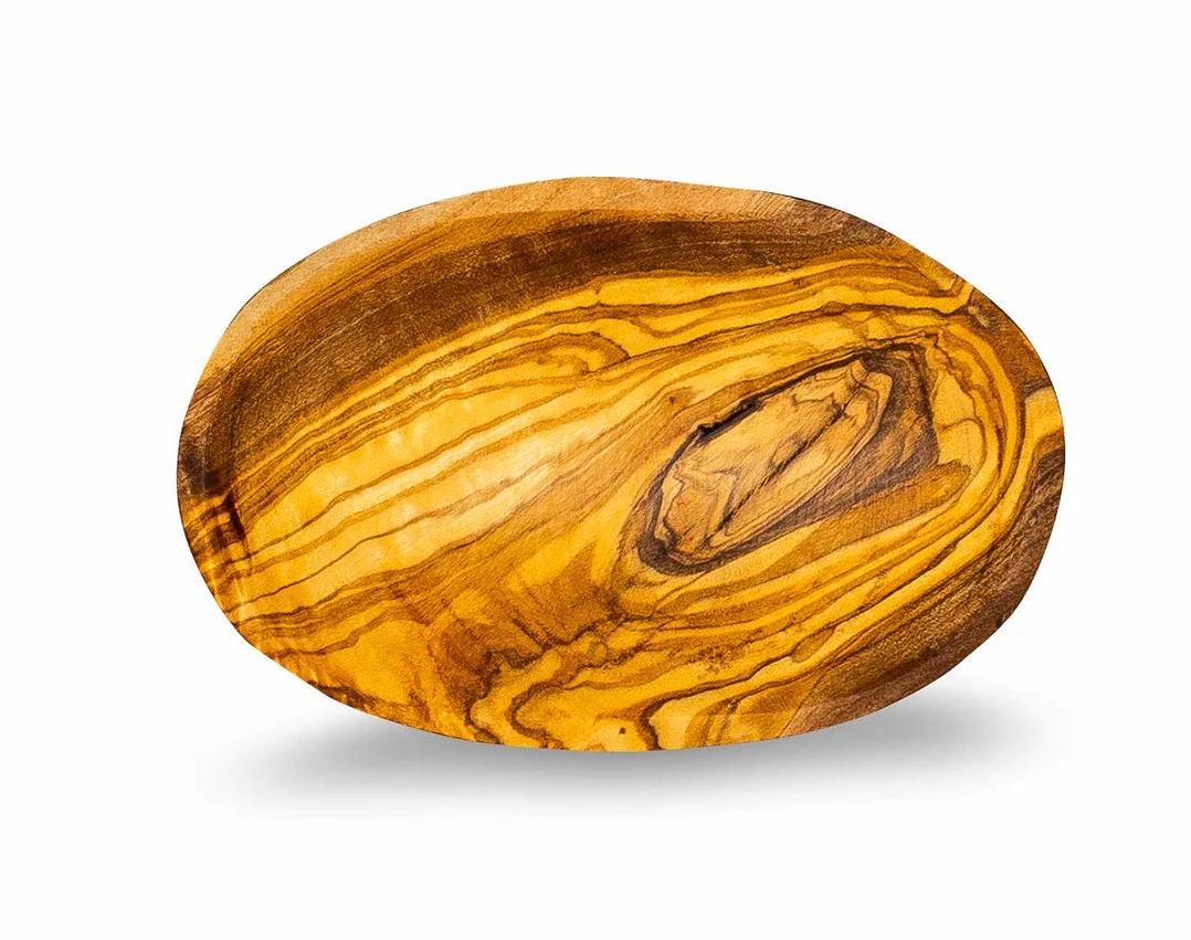 Drewniana miska drewno oliwkowe ok. 14x9 cm miska drewno dekoracja stołu miska dekoracyjna naturalna unikat miska na przekąski dekoracja