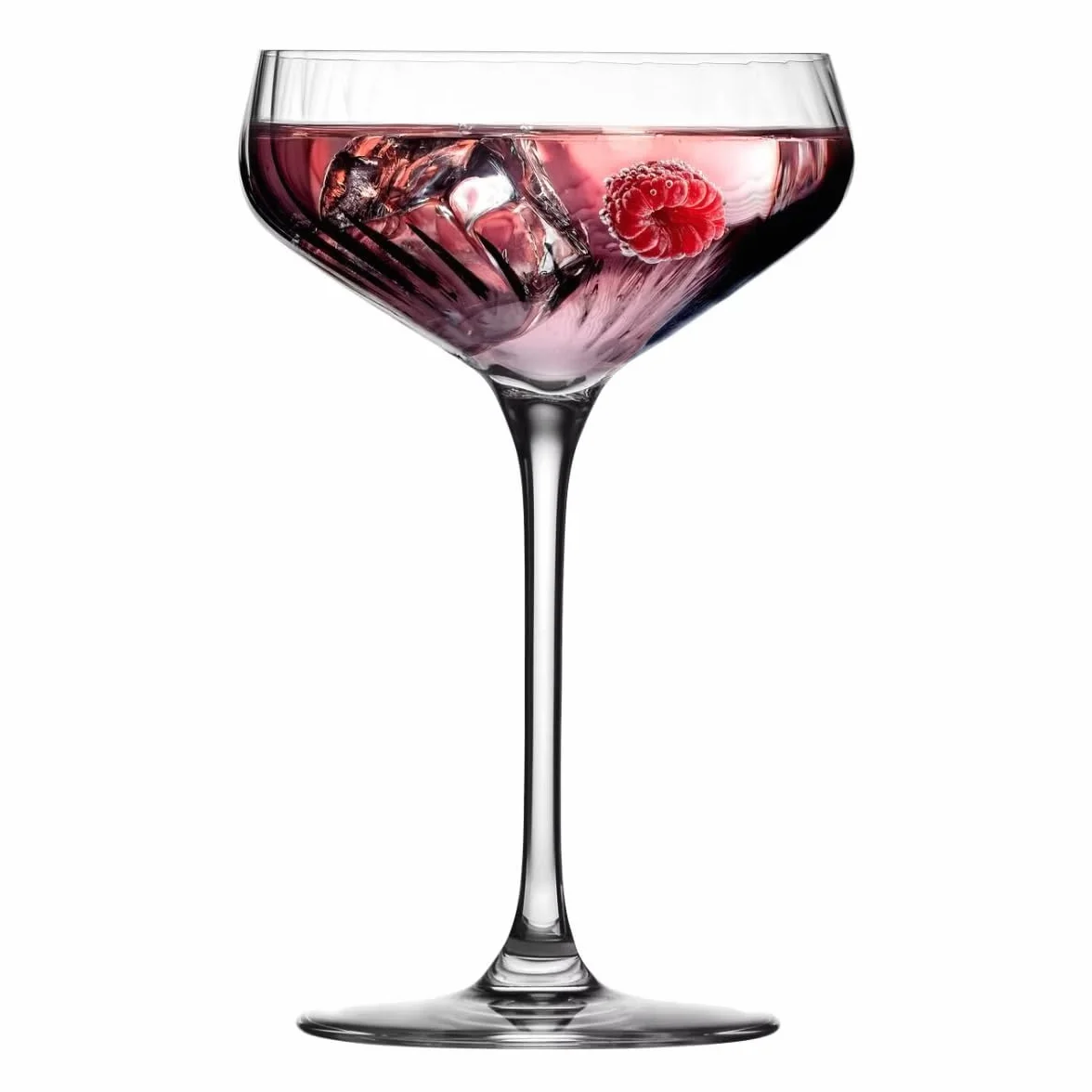 KROSNO Avant-Garde LUMI Kieliszki do Martini i Koktajli 290 ml Zestaw 6 szt – Szkło Kryształowe Bezołowiowe, Eleganckie Kieliszki do Margarita, Daiquiri, Espresso Martini, Do Zmywarki
