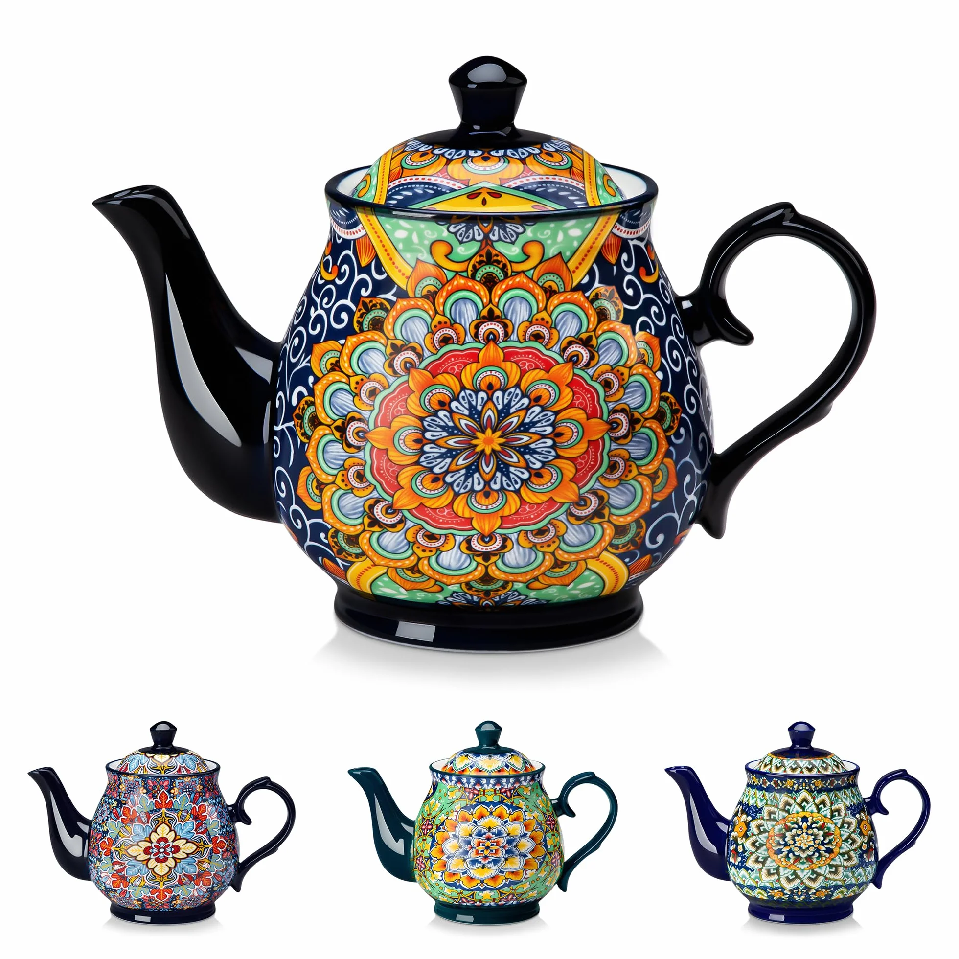 vancasso SIMI dzbanek do herbaty, 900 ml, porcelanowy dzbanek do herbaty, regał Bloom