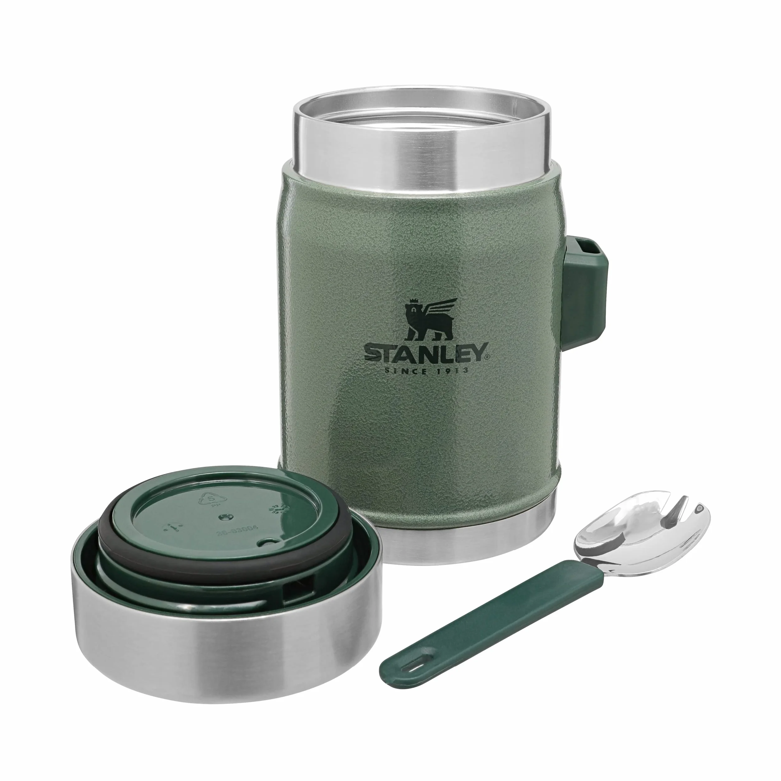 Stanley 1913 Classic Legendary Food Jar 0.4L with spork - Termos do żywności ze Stali Nierdzewnej Bez BPA - Utrzymuje zimno lub ciepło przez 7 godzin - Do Mycia w Zmywarce