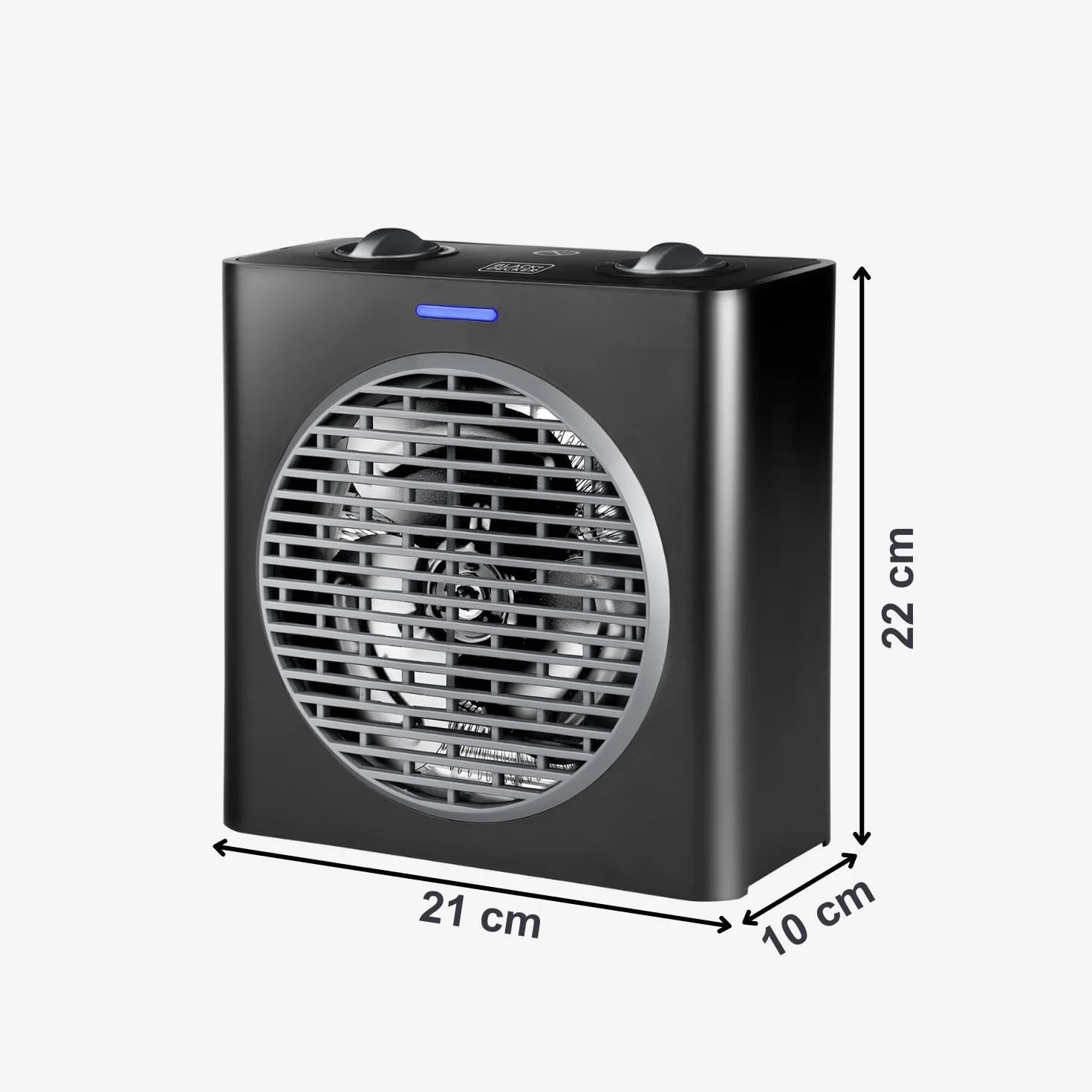 BLACK+DECKER BXSH2003E kompaktowy grzejnik 2000 W regulowany termostat