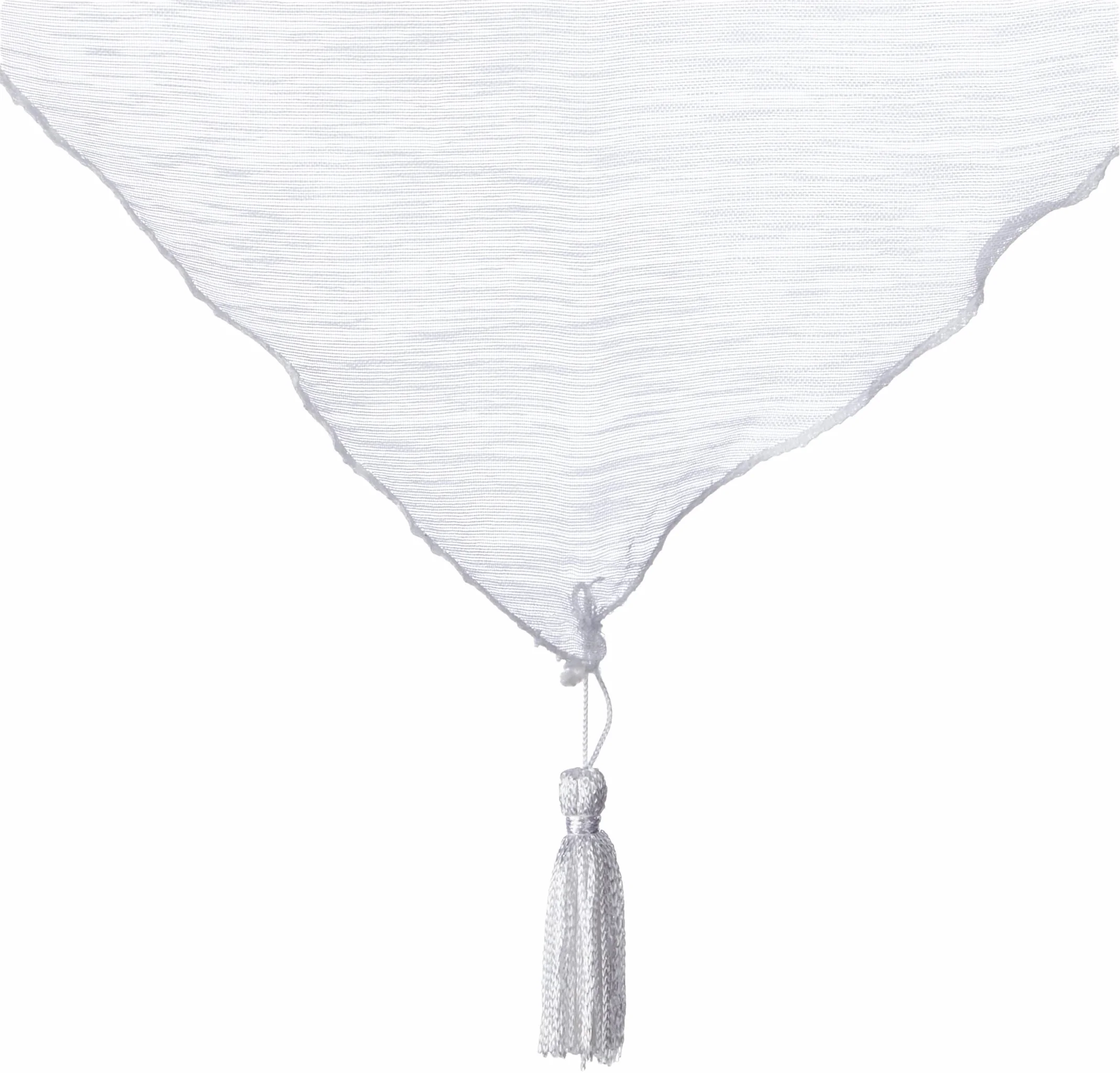 DOUCEUR D'INTERIEUR Siatka Pompon 45/90 Gładki Biały Żagiel Piaskowy 45 x 90 cm