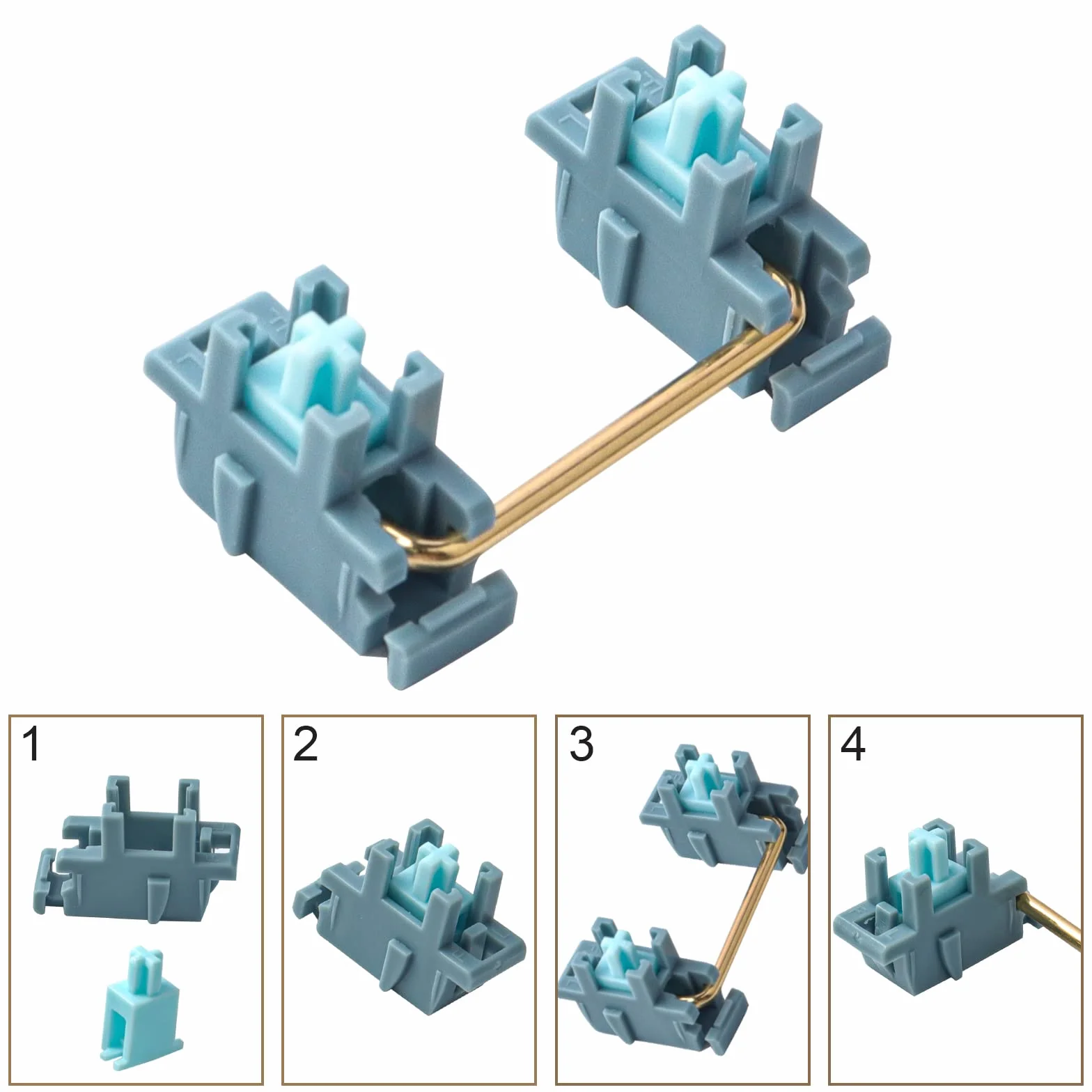 V3 PCB Plate Mount Stabilizers Satellite Axis 2u 6.25u Screw-in Mechanical Keyboard Stabilizer for Cherry MX
