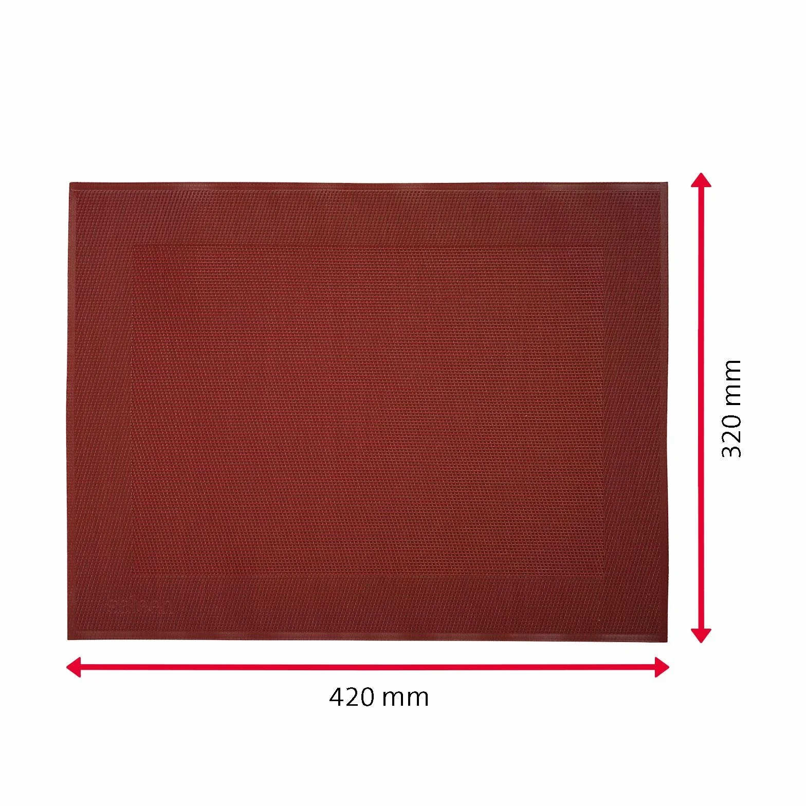 Westmark Podkładki stołowe 42 x 32 cm 4 sztuki Ciemnoczerwone